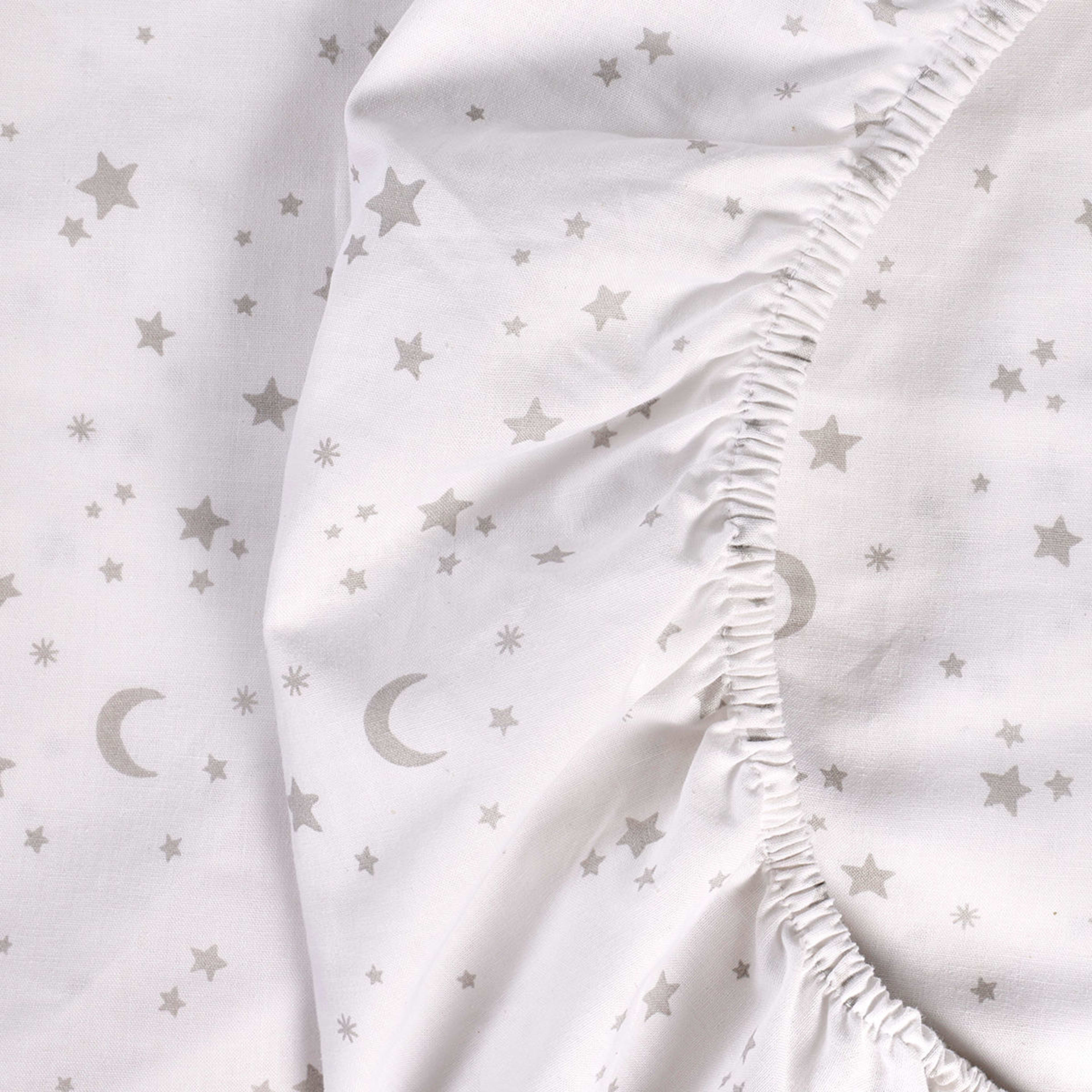 2 Pack Cotton Fitted Cot Sheets Stars Kmart NZ
