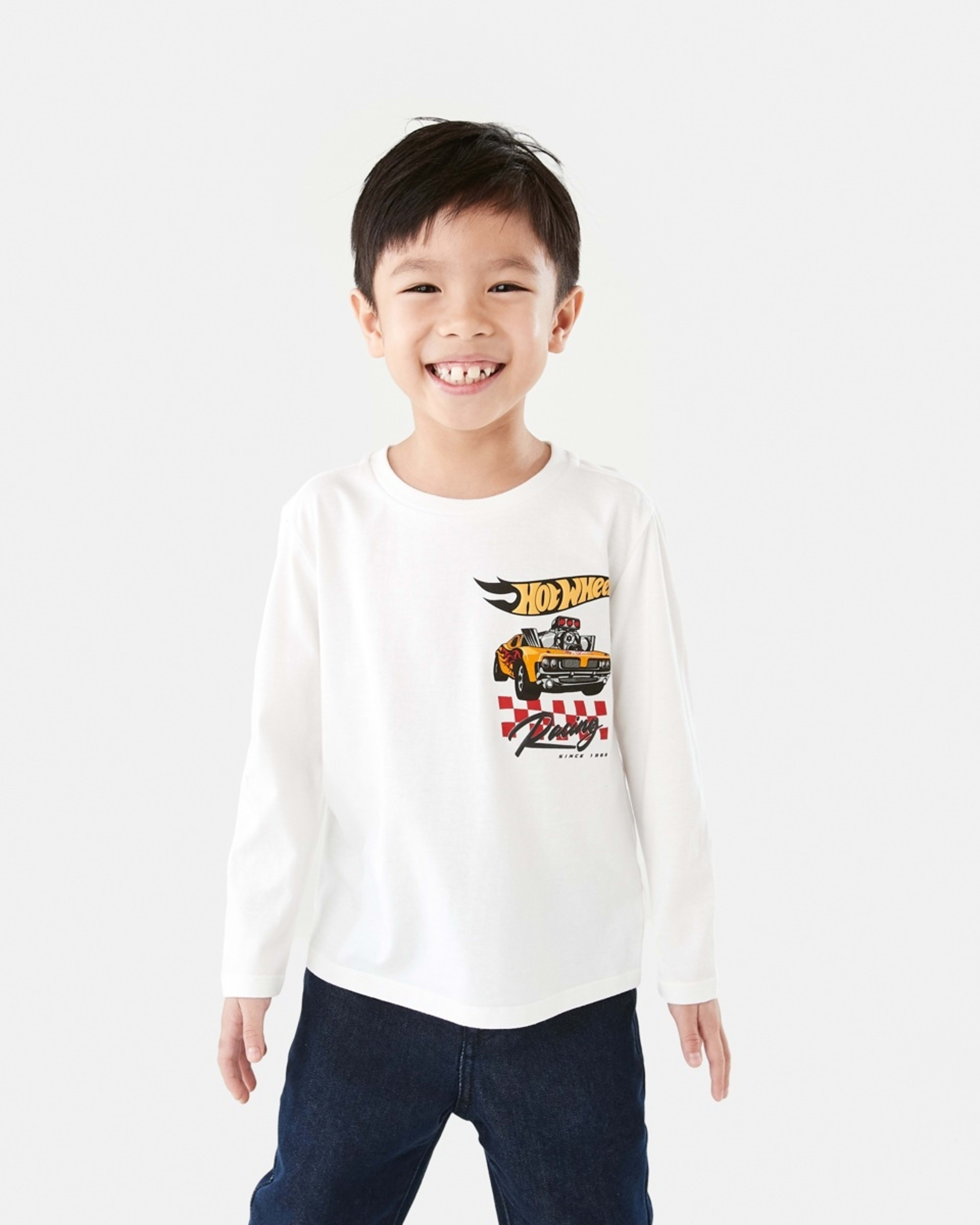 1 Hot Wheels License Long Sleeve T-shirt Hot Wheels Car Racing Team, 1 of 9