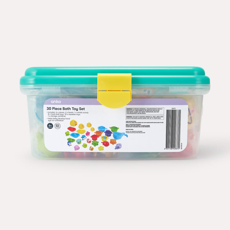 30 Piece Bath Toy Set - Kmart