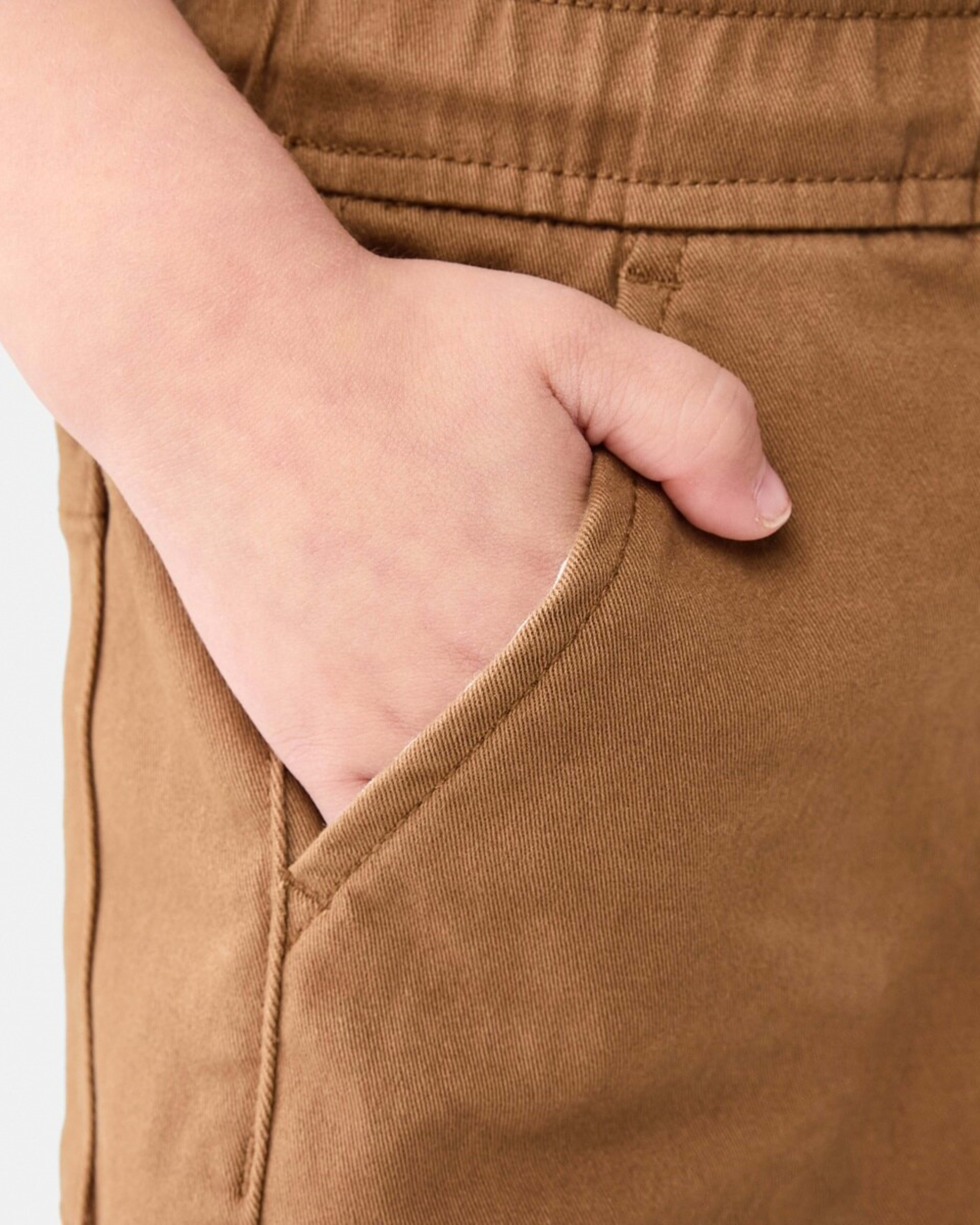 4 Pull On Chino Shorts TOASTED COCONUT, 4 of 6