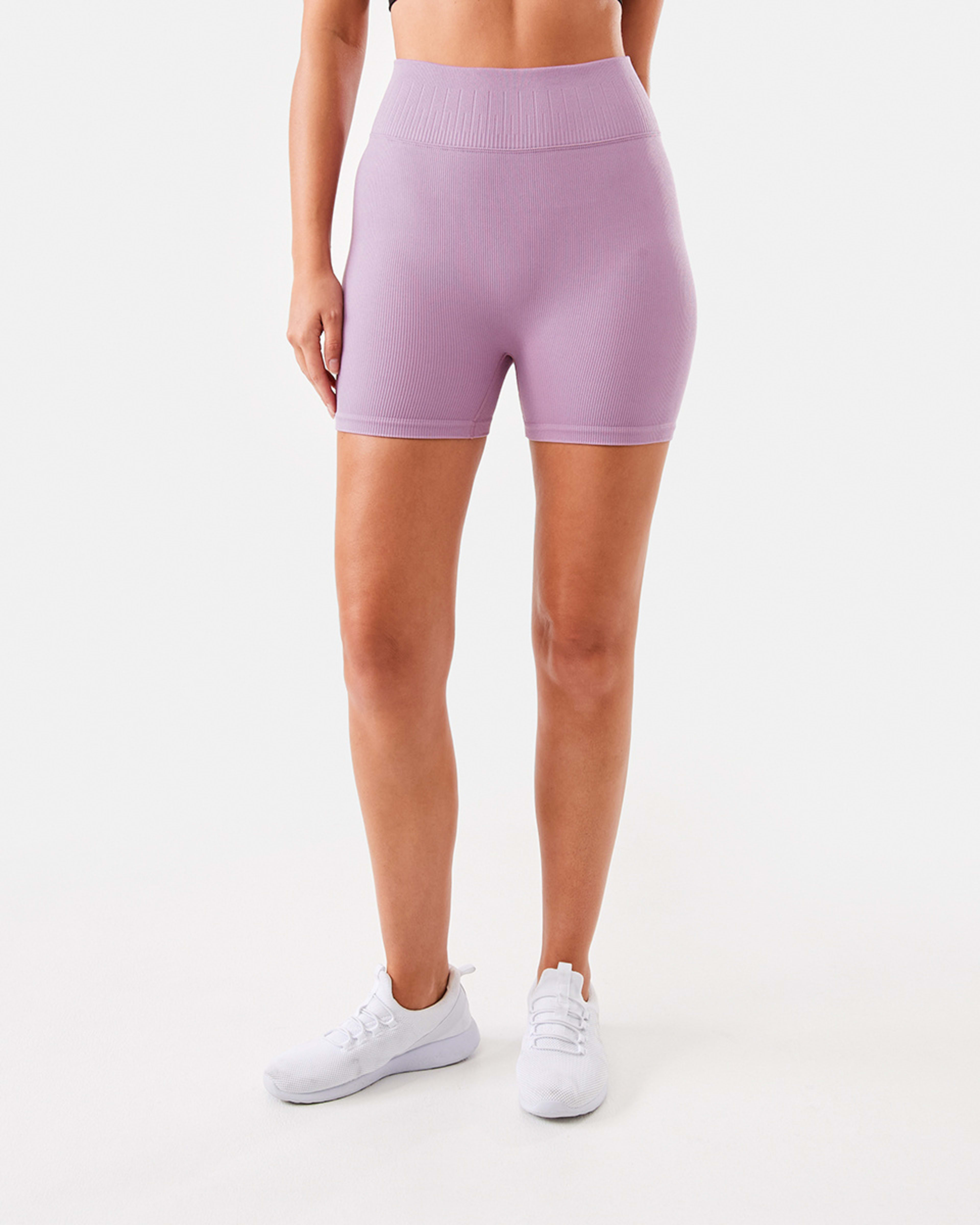 6 Active Womens Seamfree Rib Bike Shorts Calm Purp, 6 of 6