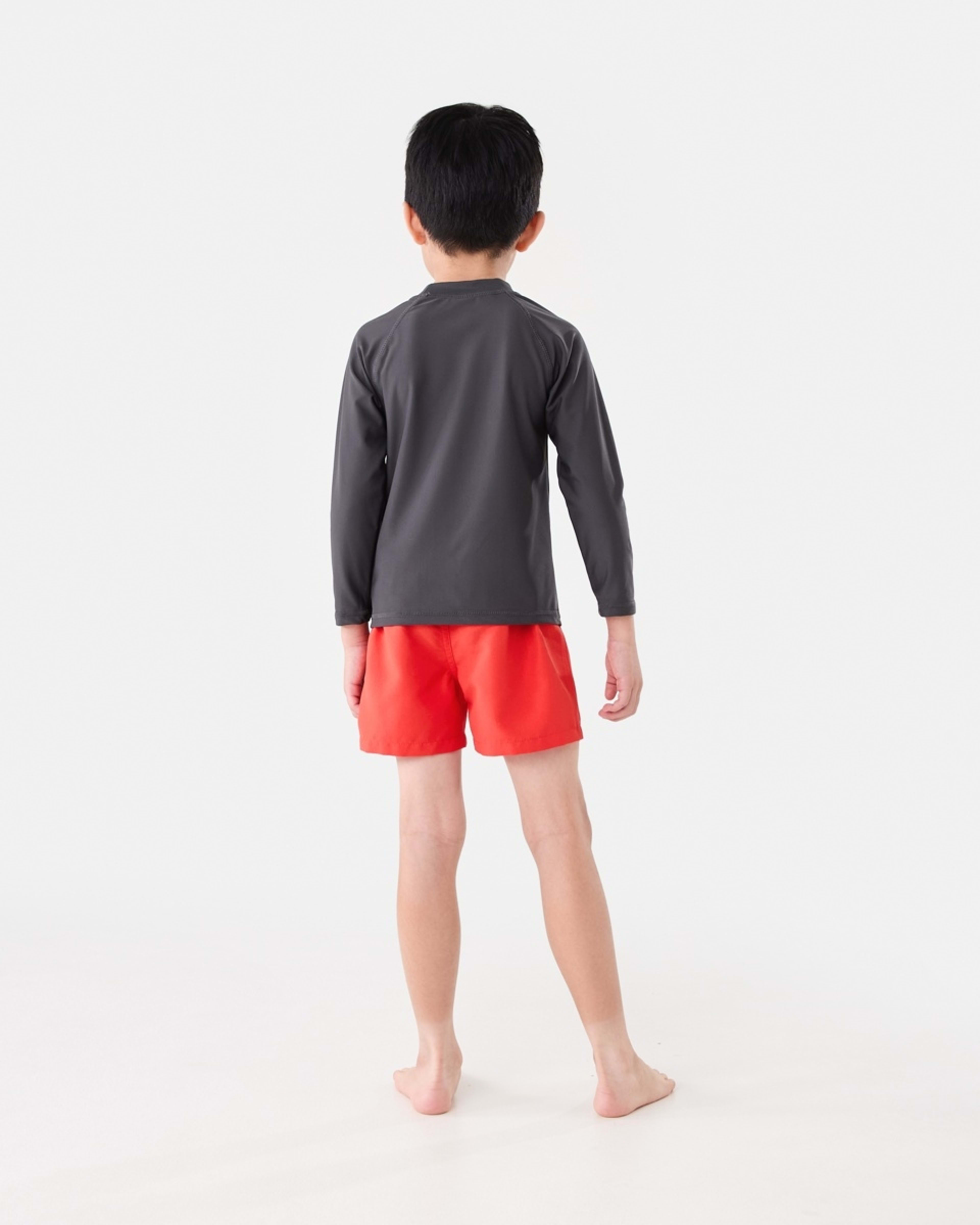 5 Plain Boardshorts POP RED, 5 of 5