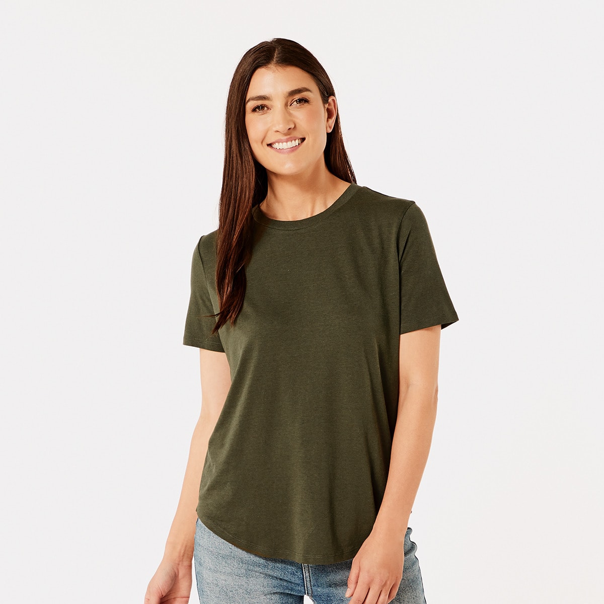 Short Sleeve Cotton Modal T-shirt - Kmart