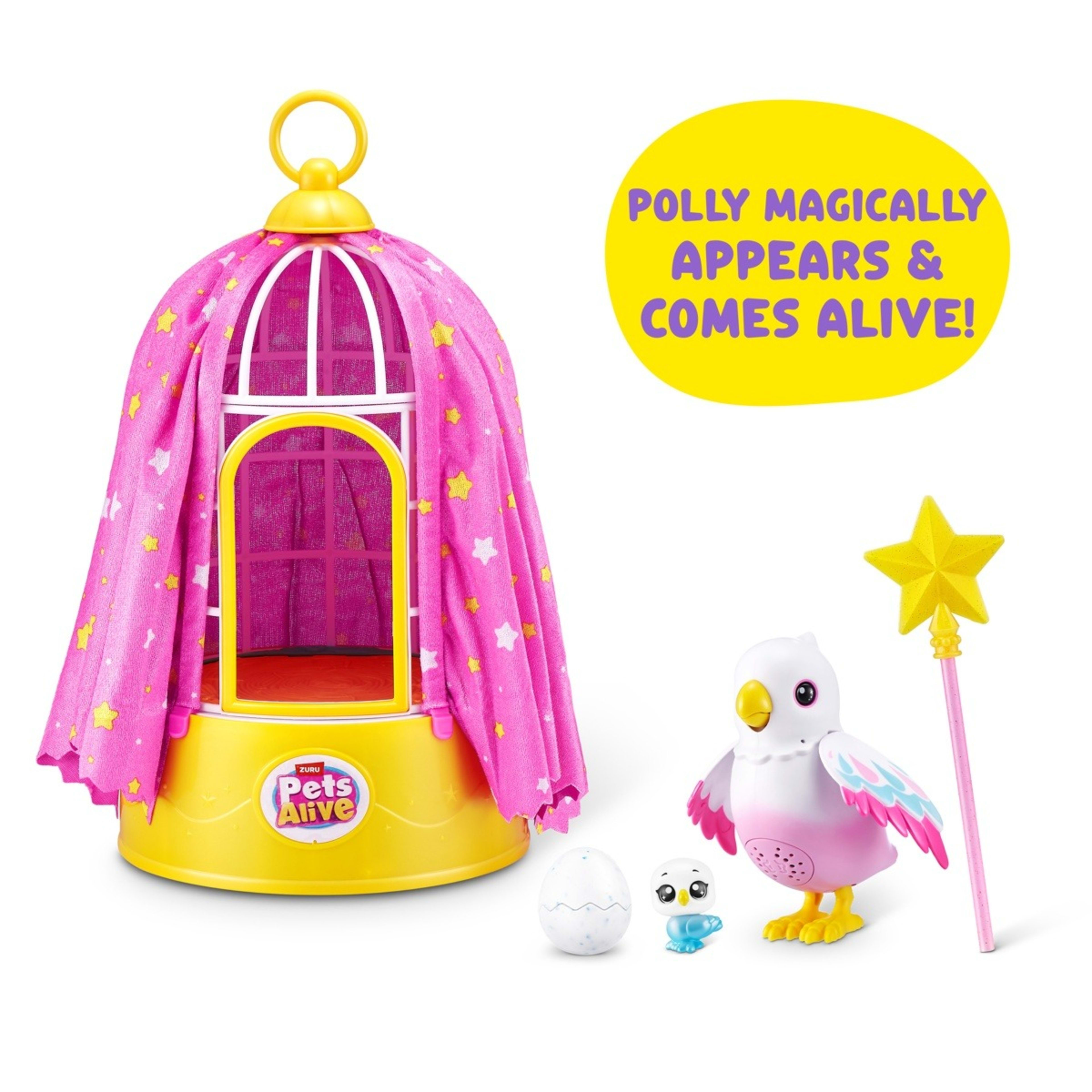 4 7 Piece Zuru Pets Alive Polly the Surprise Magic Bird, 4 of 10