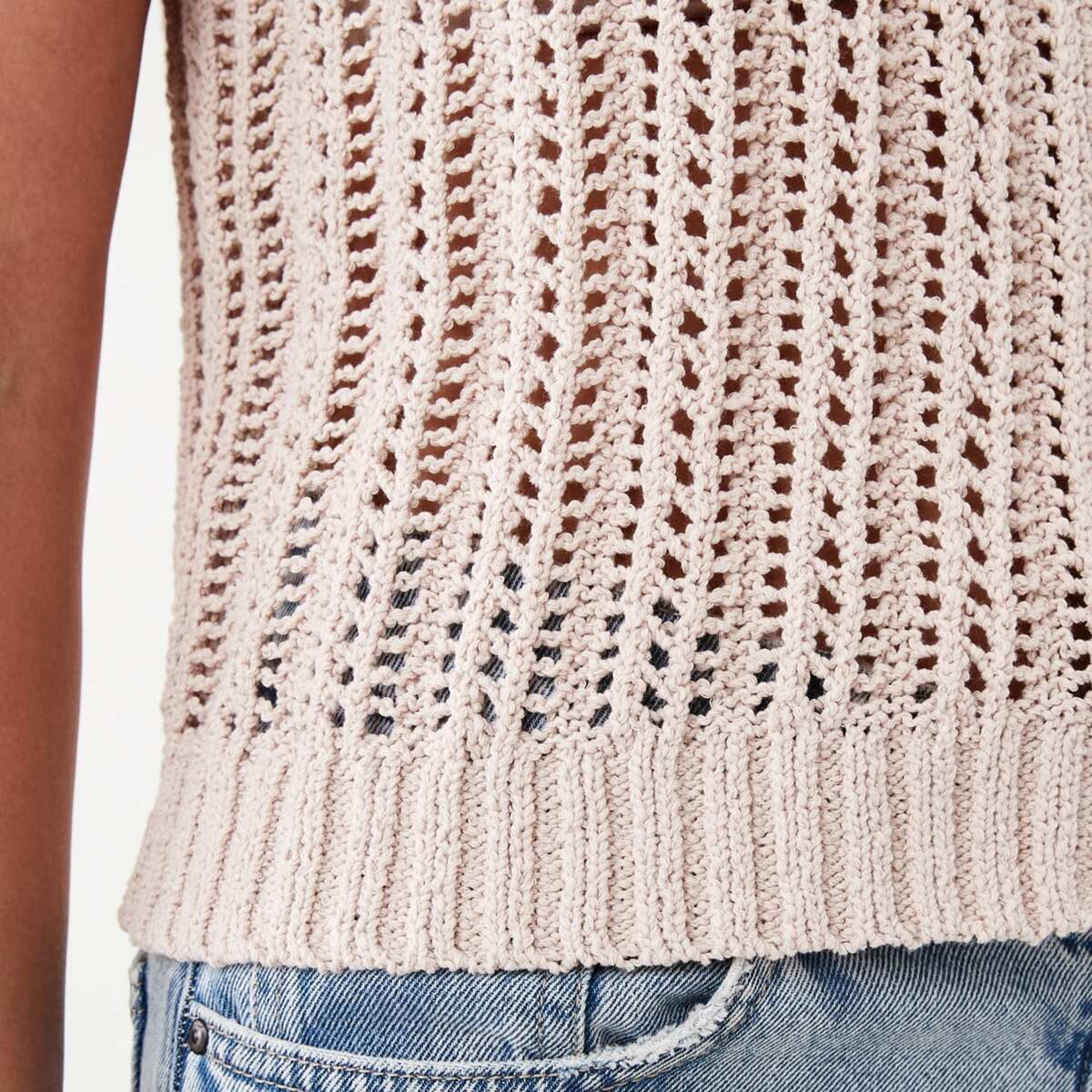 6 Knit Vest Bone Beige, 6 of 6