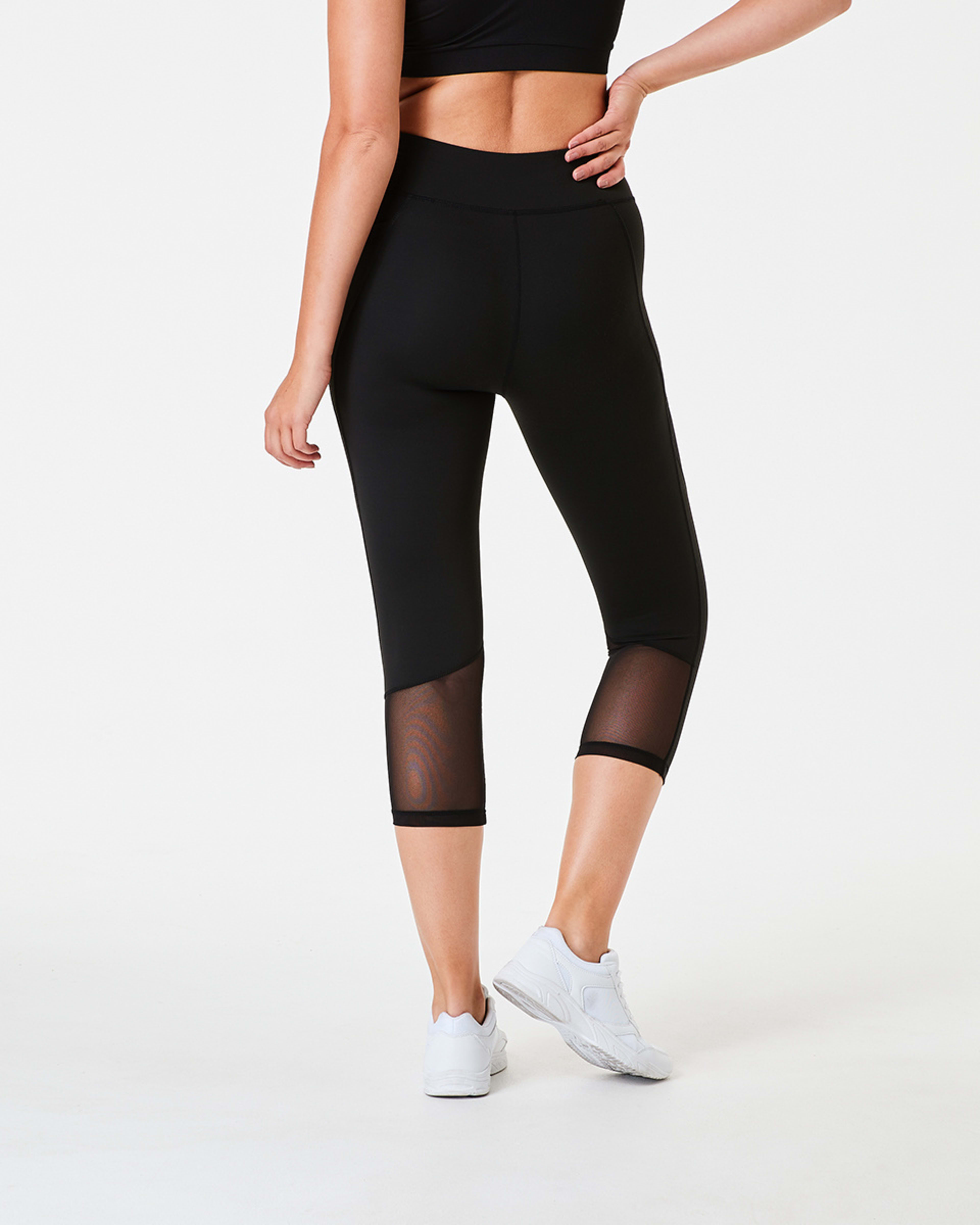 Active Womens Crop Mesh Performance Leggings Kmart