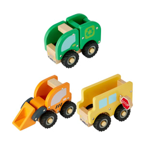 Wooden Town Vehicle - Assorted - Kmart