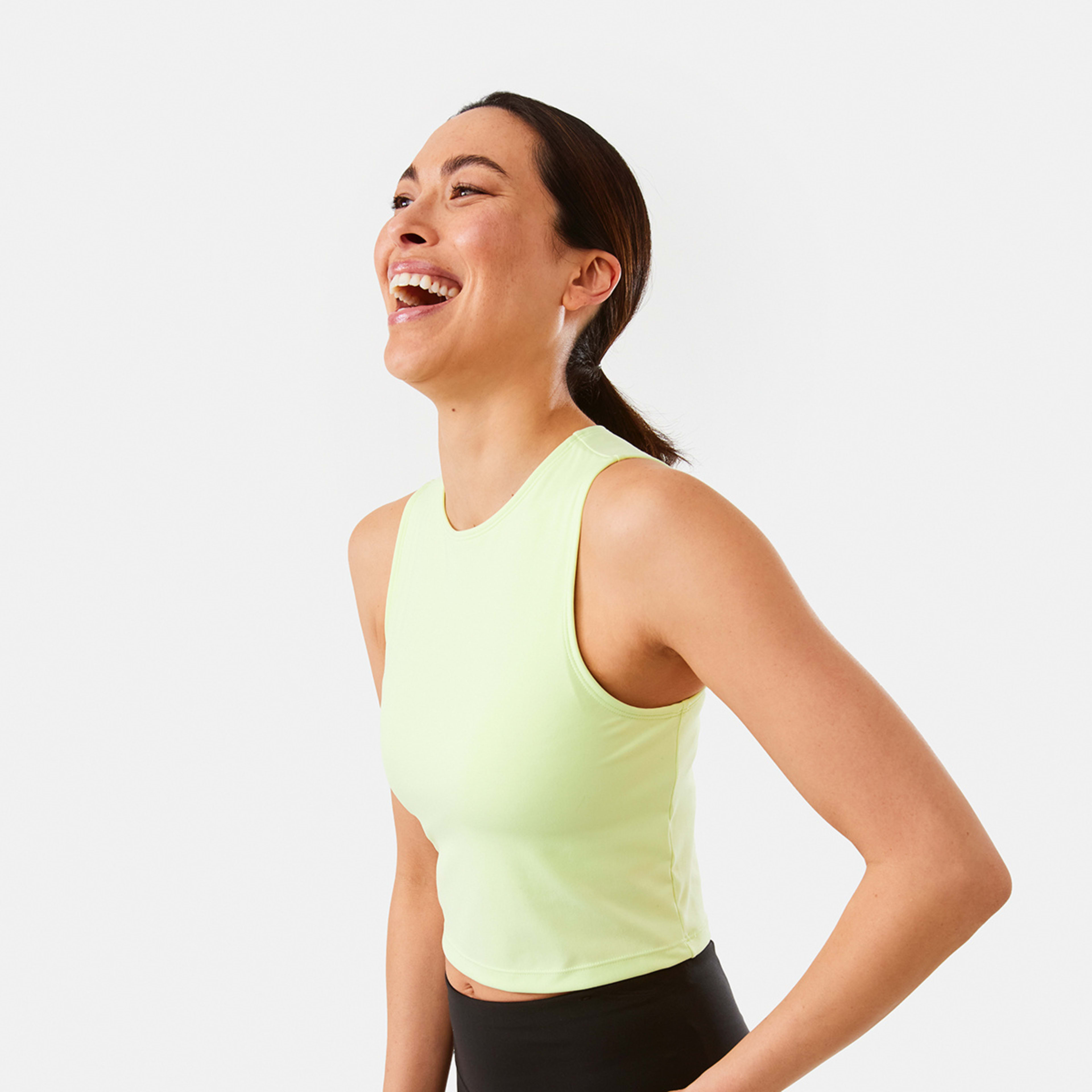 2 Active Womens Ultrasoft Muscle Tank Sunsetlime, 2 of 6