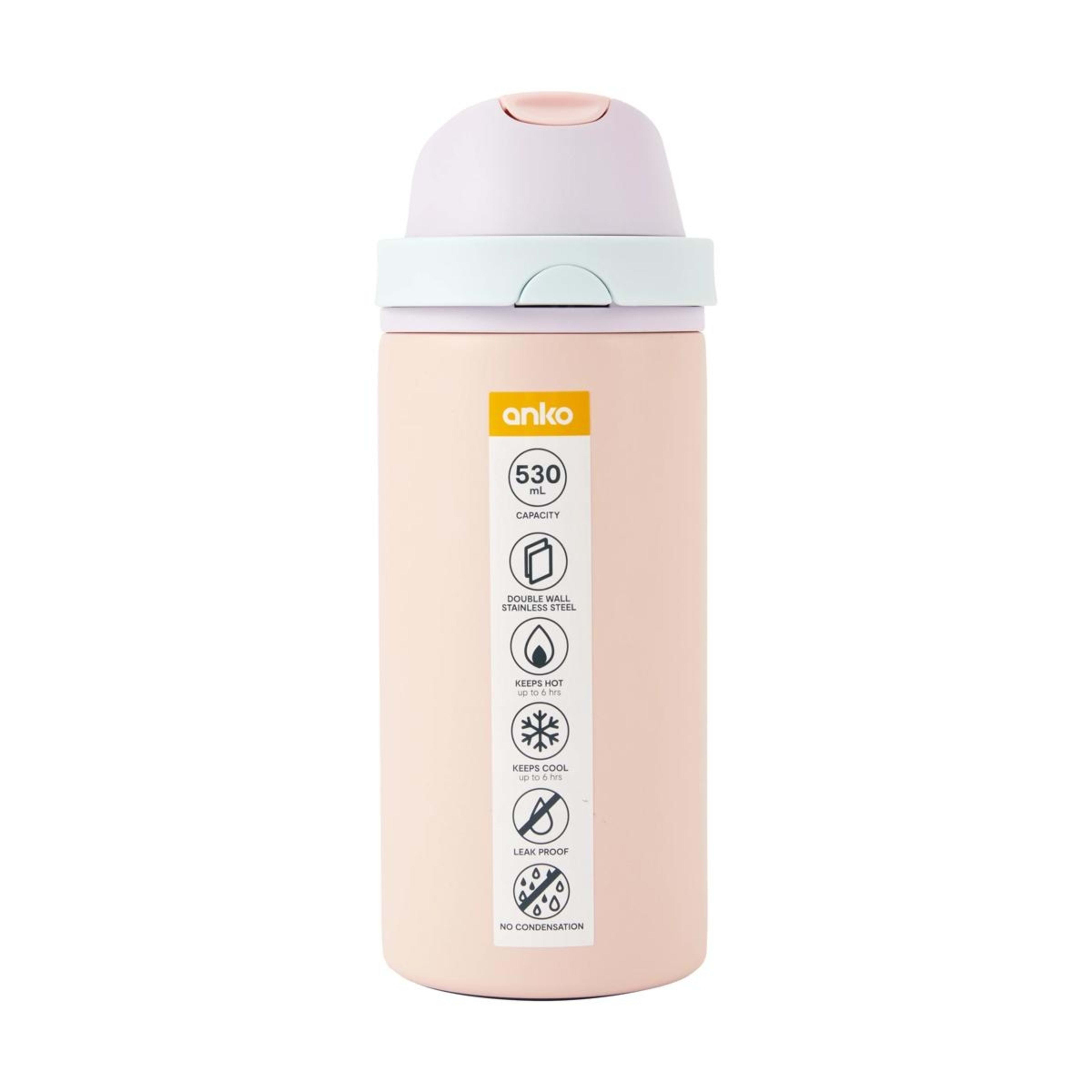 7 530ml Pink Dual Function Drink Bottle, 7 of 7