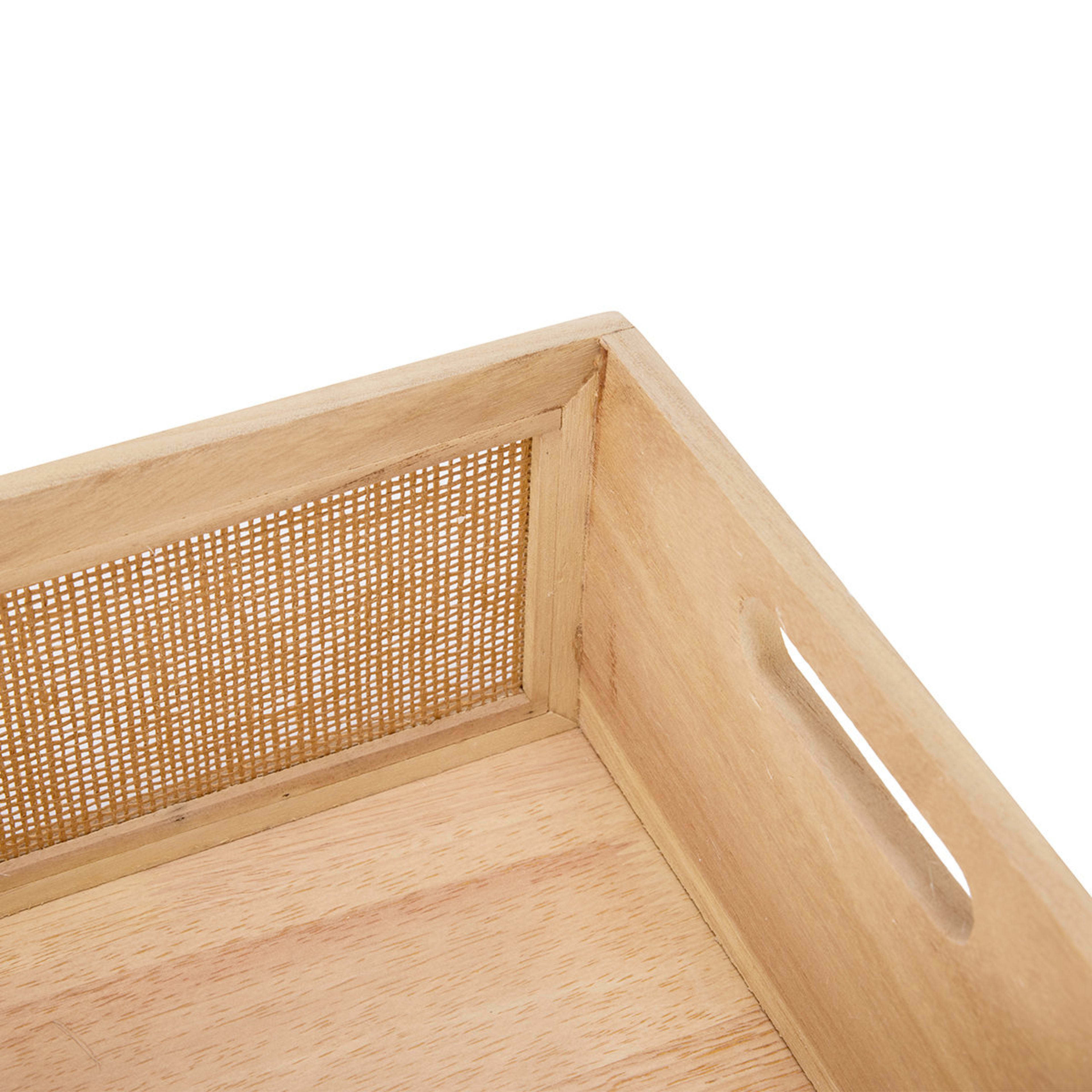 Set of 2 Paper Rattan Crates Brown Kmart