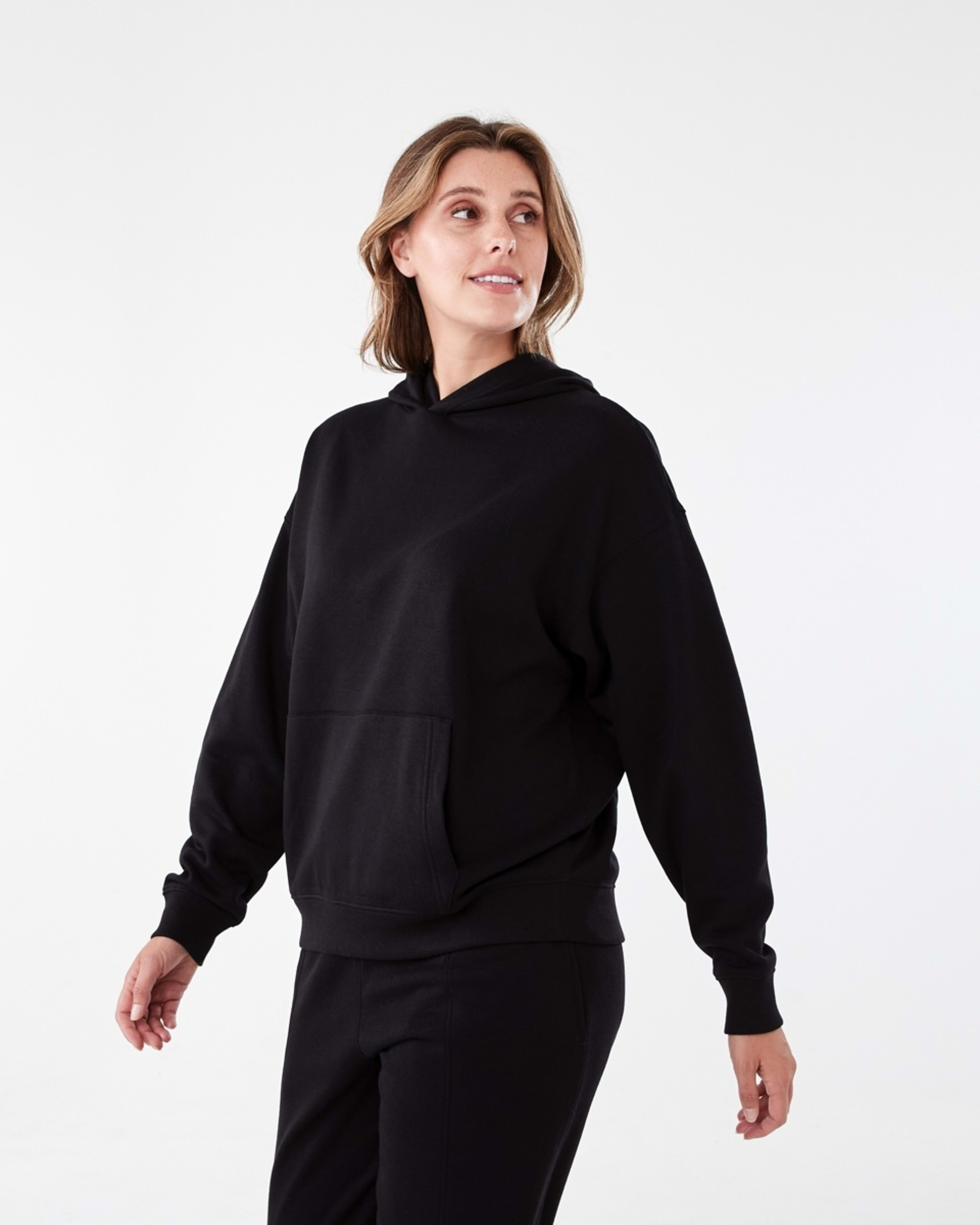 2 Active Womens Core Pop Over Hoodie BLACK, 2 of 6
