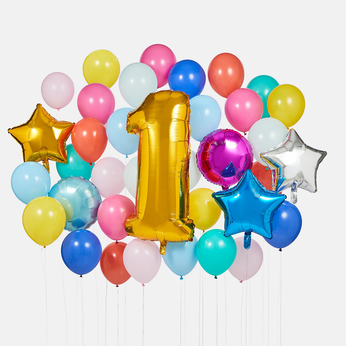 36 Piece 1st Birthday Balloon Pack - Kmart