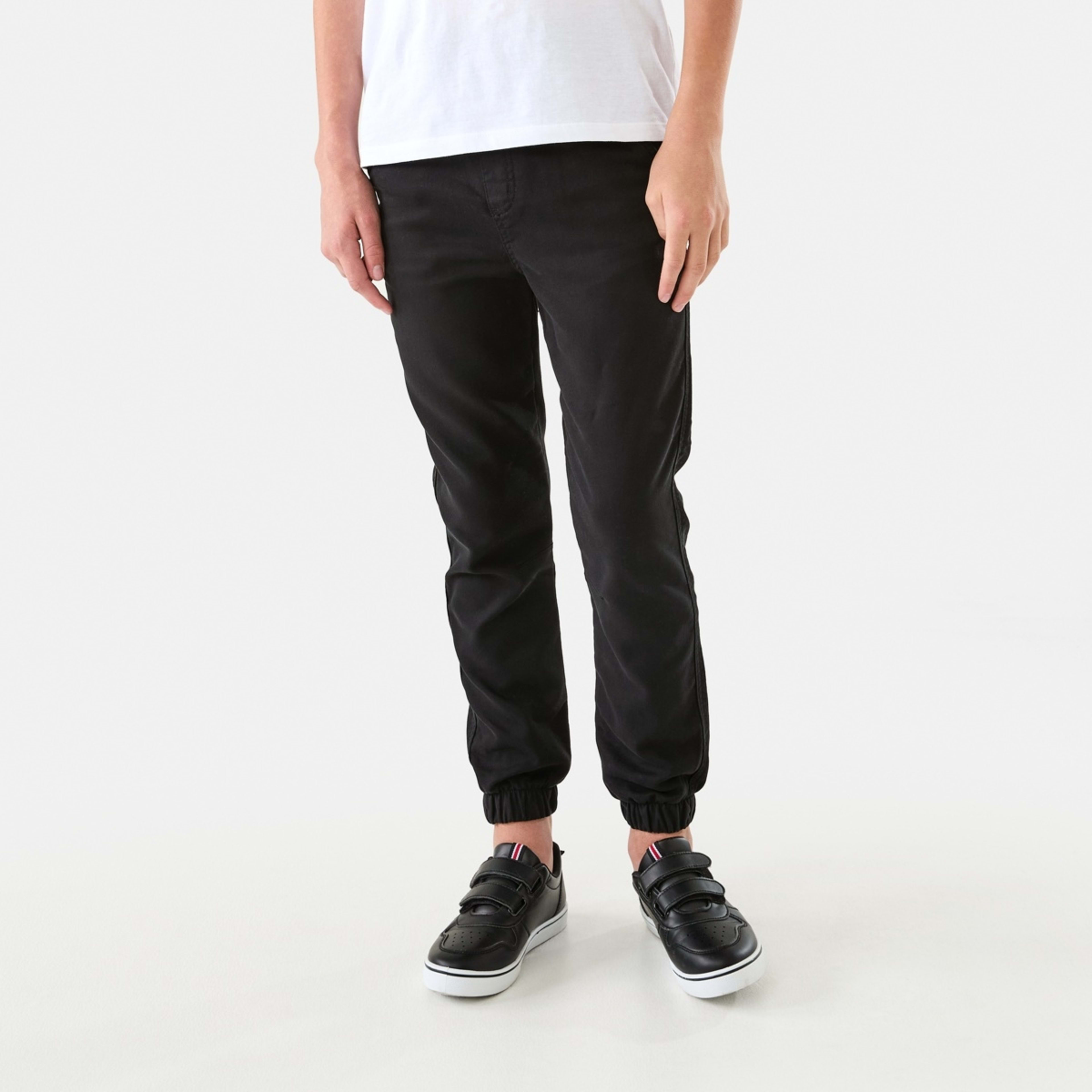1 Bow Leg Joggers Black, 1 of 8