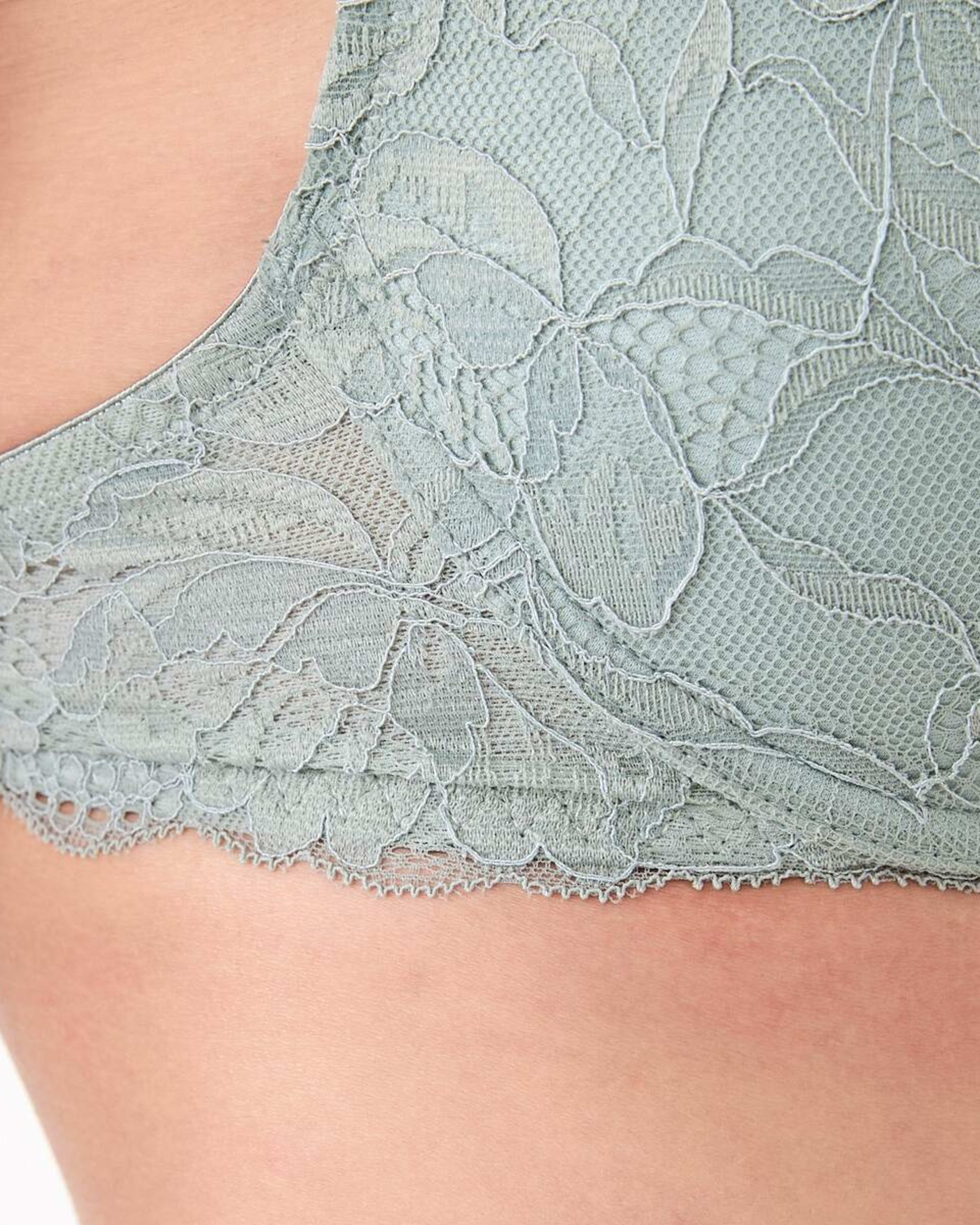 4 Co-ordinated Lace Push-Up Bra Ice Grn, 4 of 7