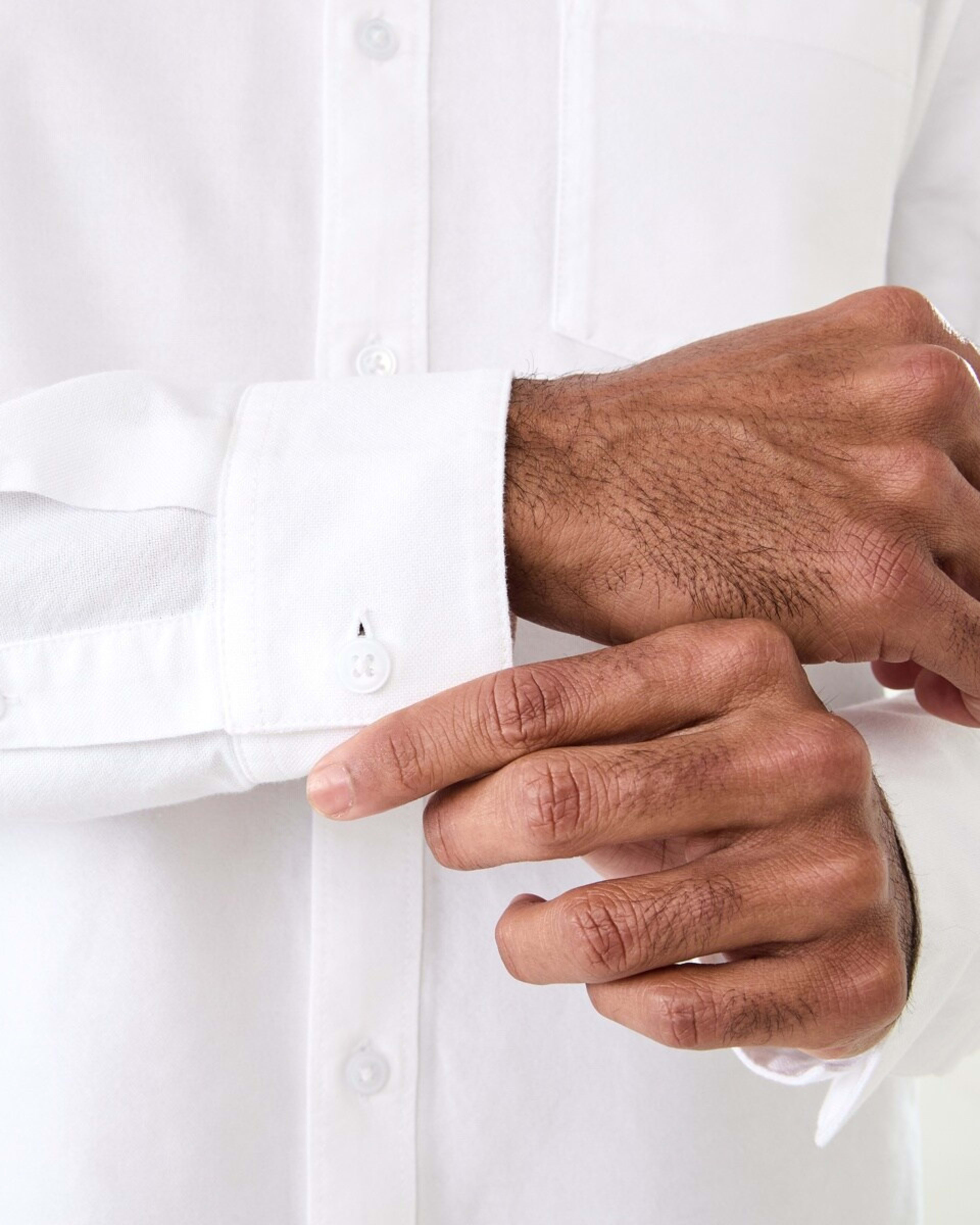 7 Long Sleeve Oxford Shirt WHITE, 7 of 7