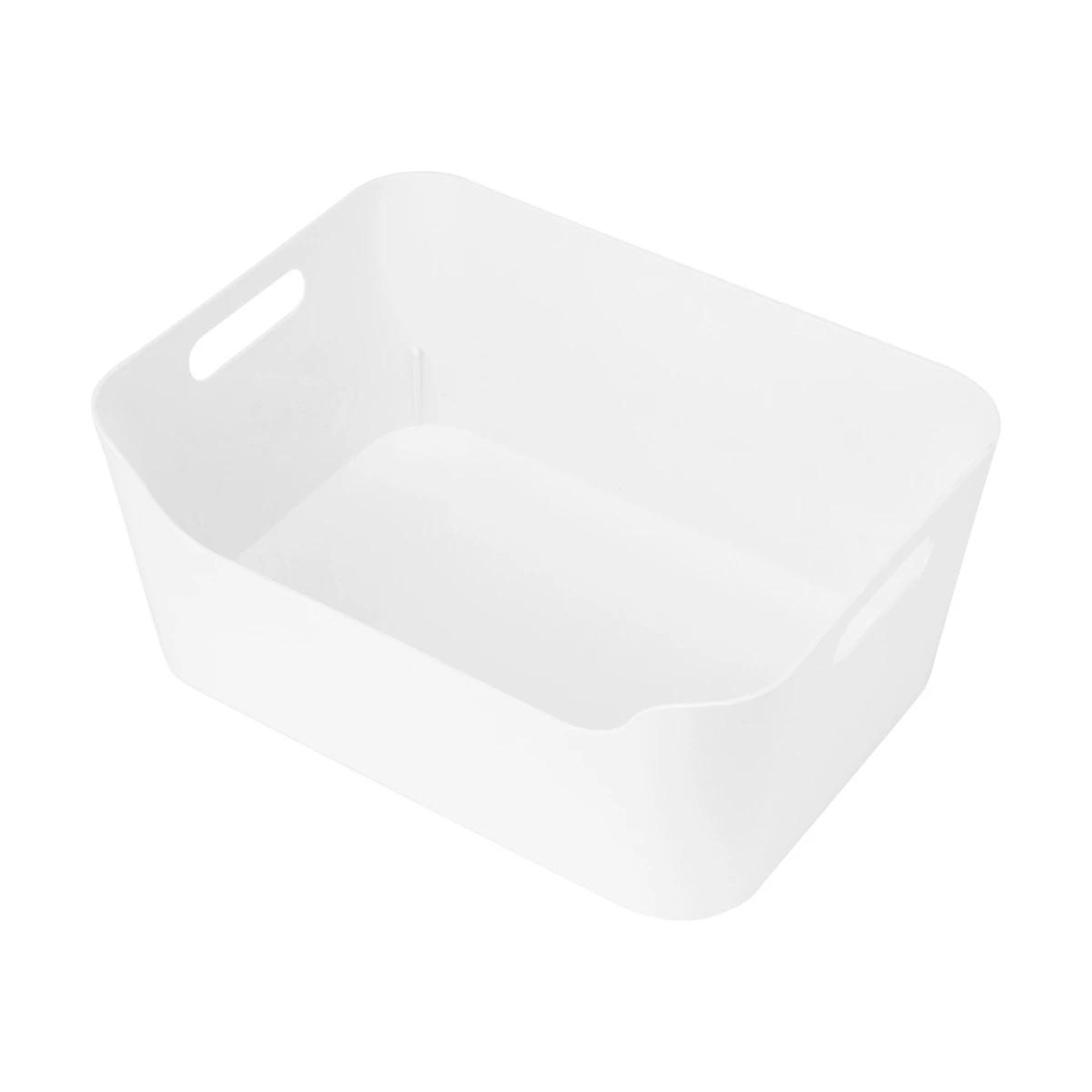 1 Medium Cut Out Edge Tub - White, 1 of 8