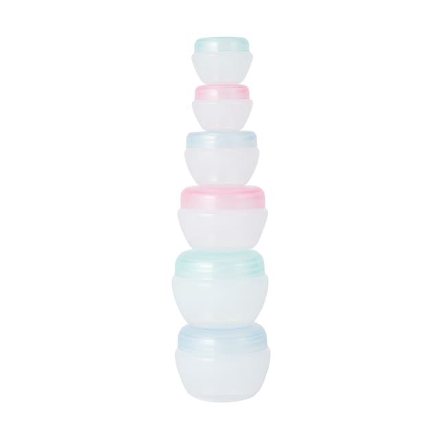 6 Pack Travel Solutions Stackable Jars Kmart NZ