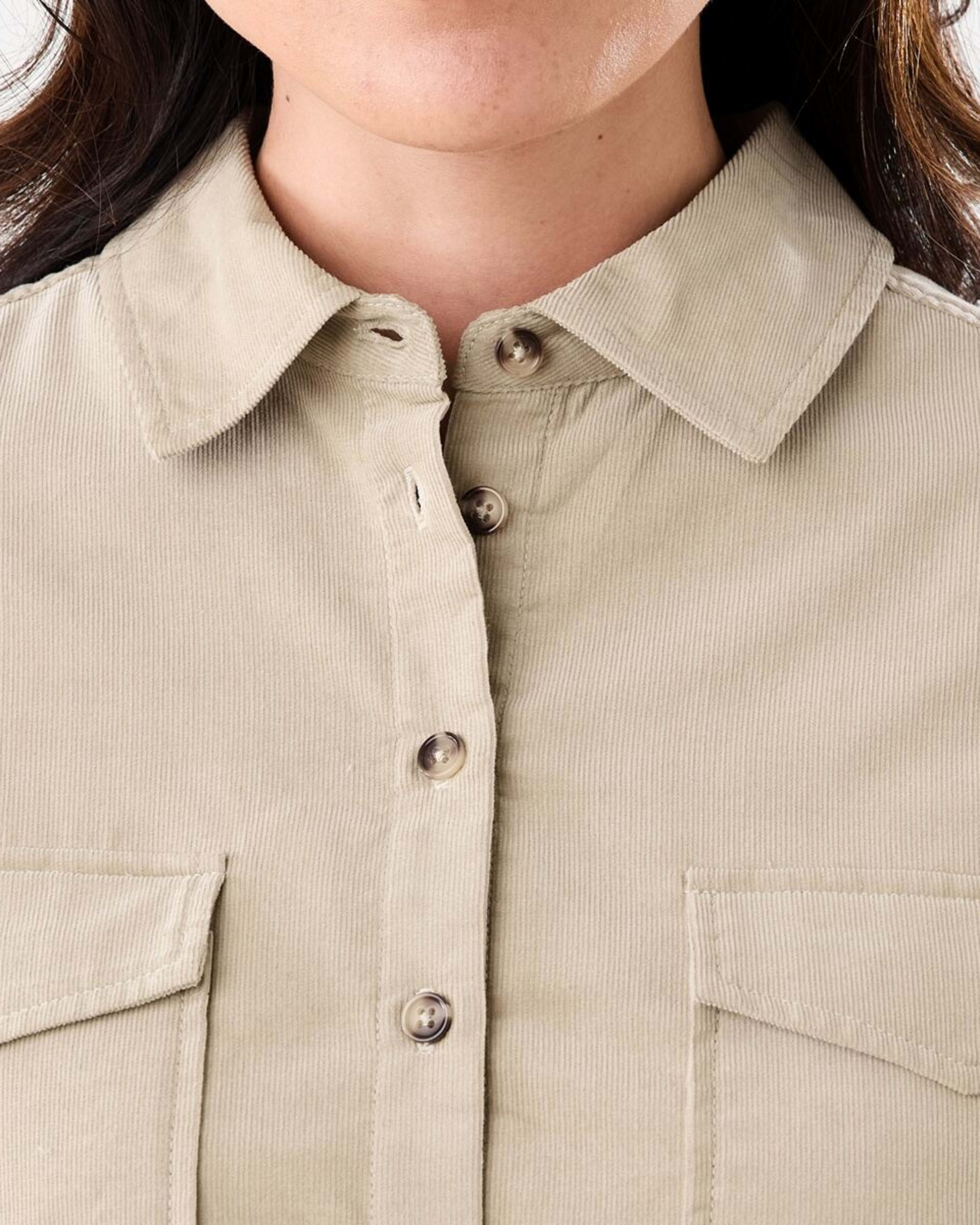 5 Long Sleeve Baby Corduroy Shirt Peanut, 5 of 7