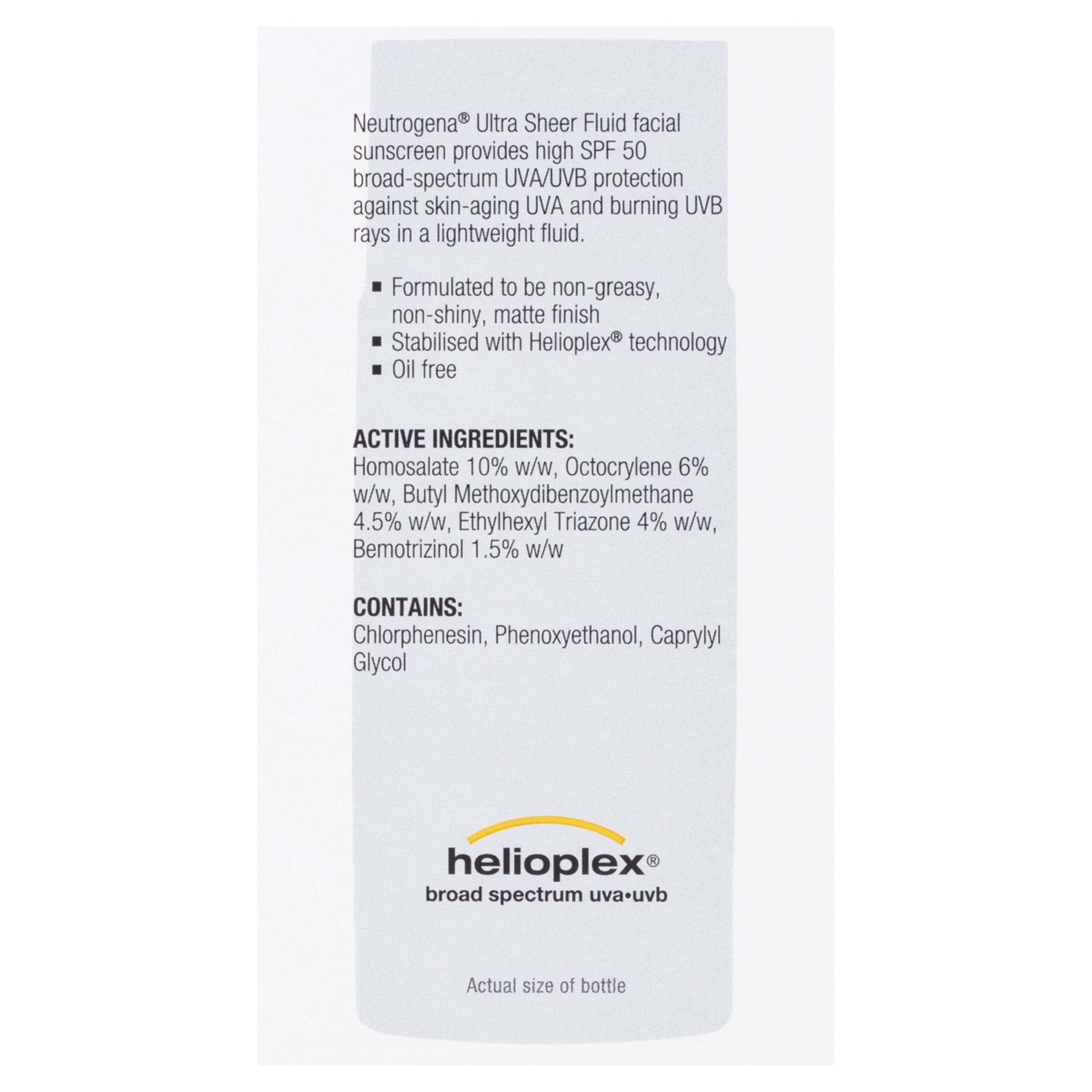 3 Neutrogena Ultra Sheer Fluid SPF50 Facial Sunscreen 40ml, 3 of 10