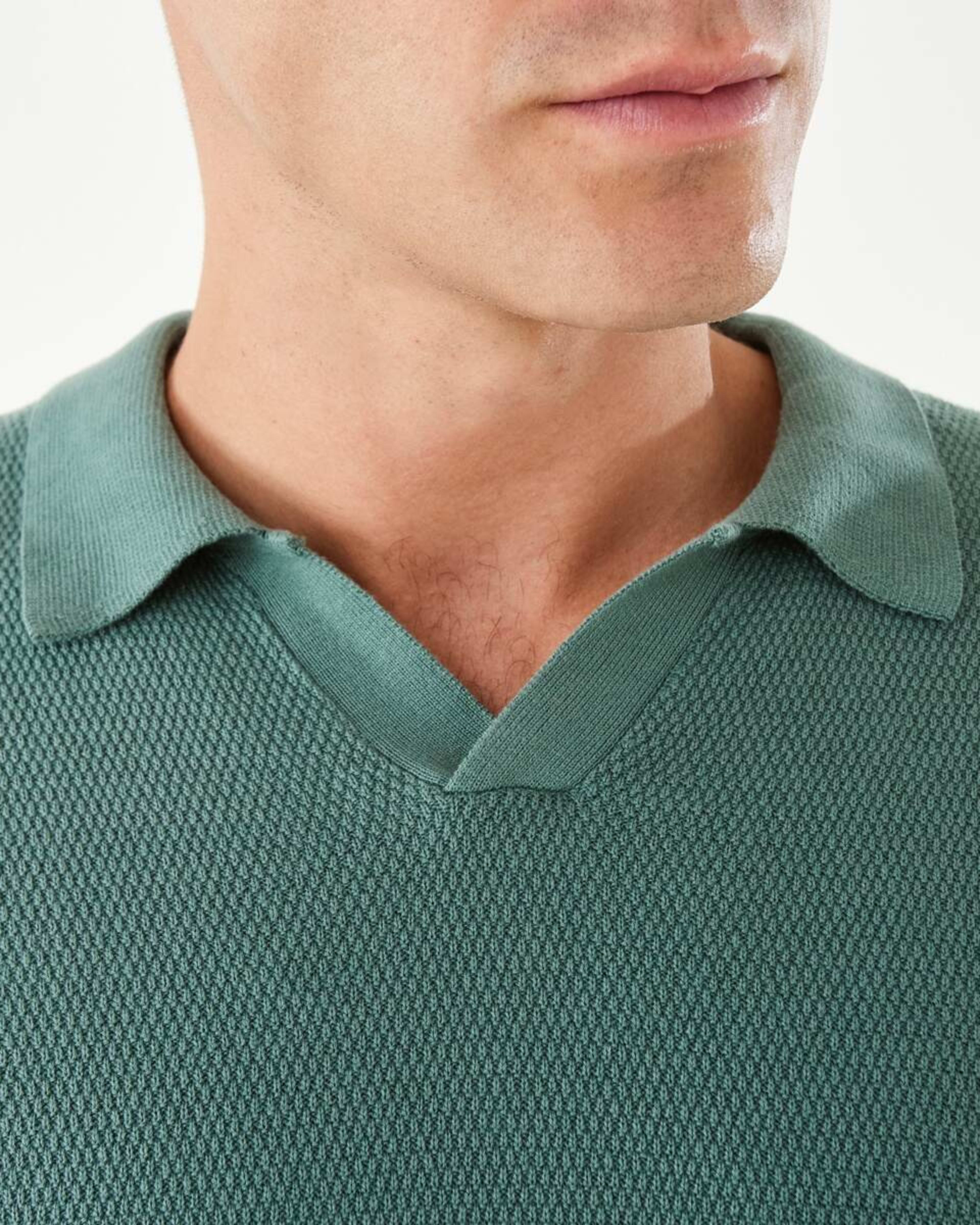 6 Knit Polo Shirt Grn Pines, 6 of 6
