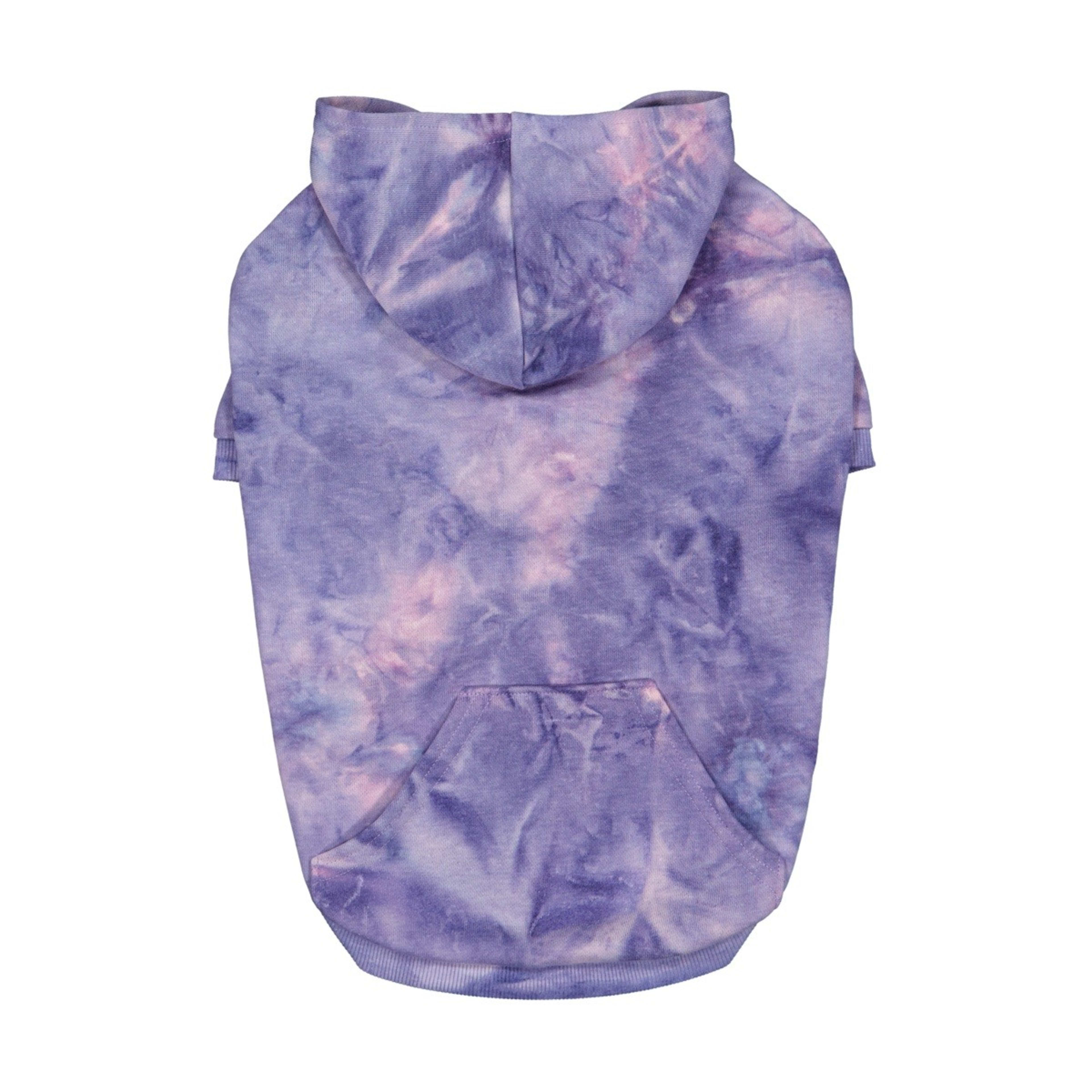 5 Pet Hoodie Tie-Dye - Large, Lilac, 5 of 10