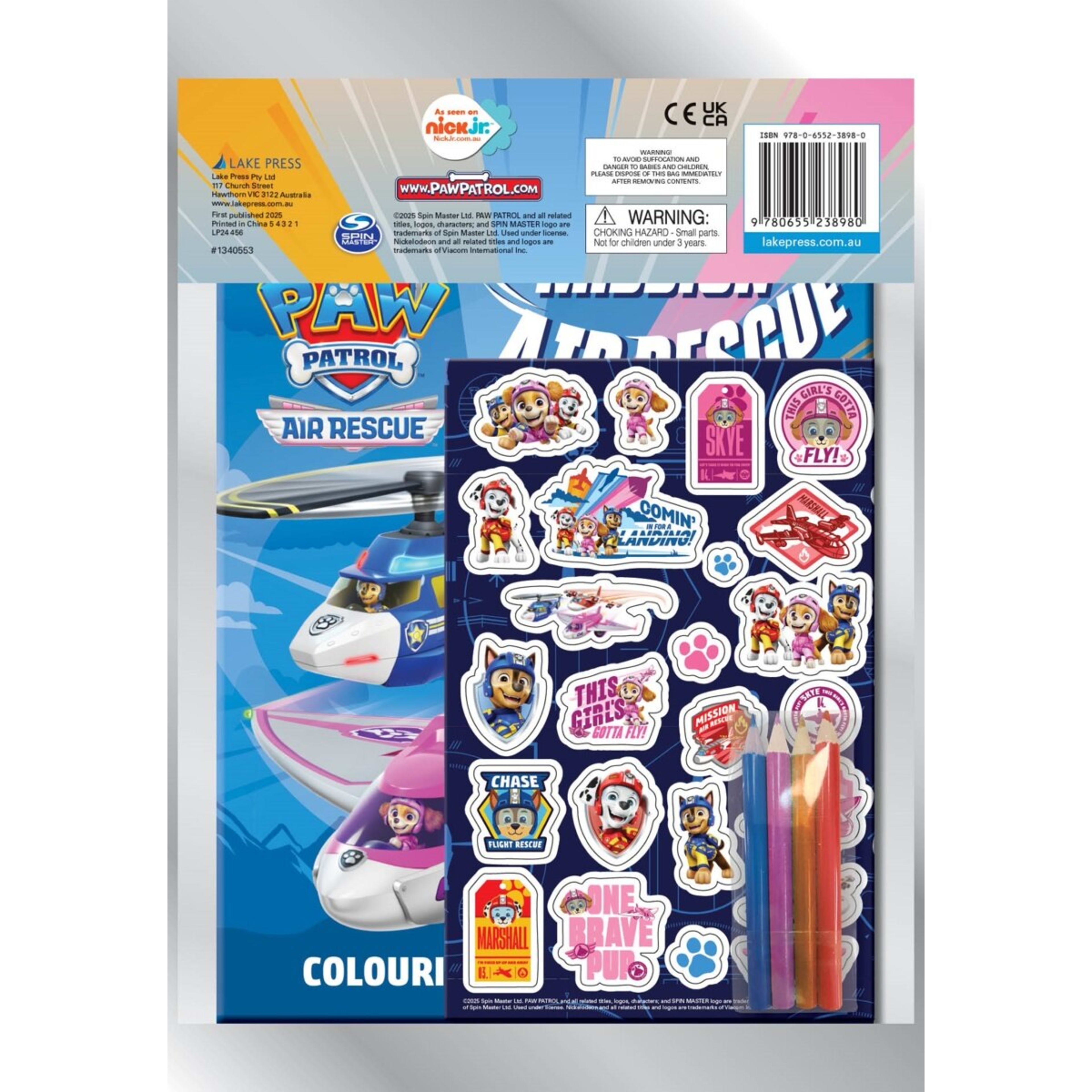 5 Nickelodeon PAW Patrol Mission Air Rescue Colouring and Activity Fun Pack - Book, 5 of 5