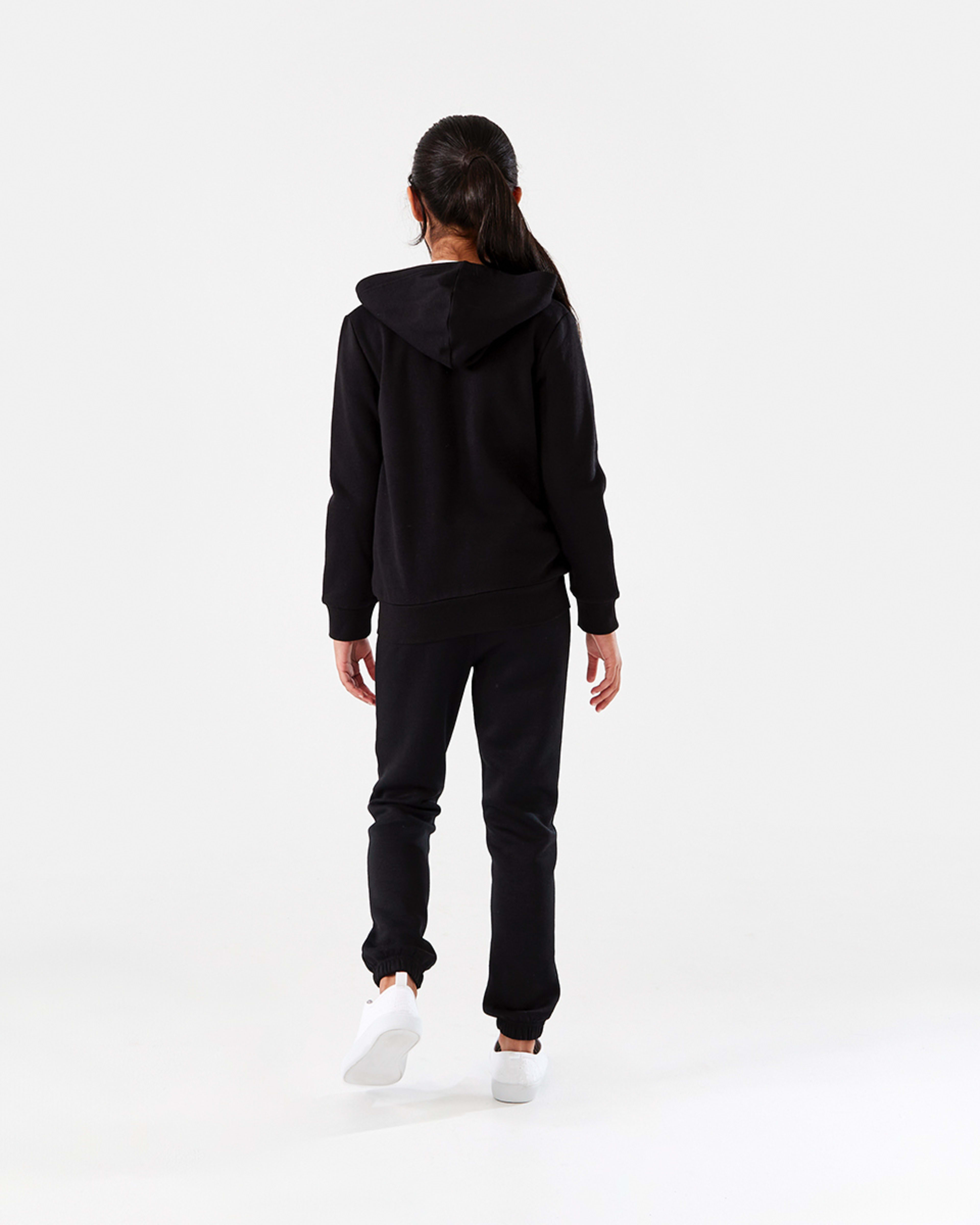 8 Basic Zip Through Hoodie Black, 8 of 10