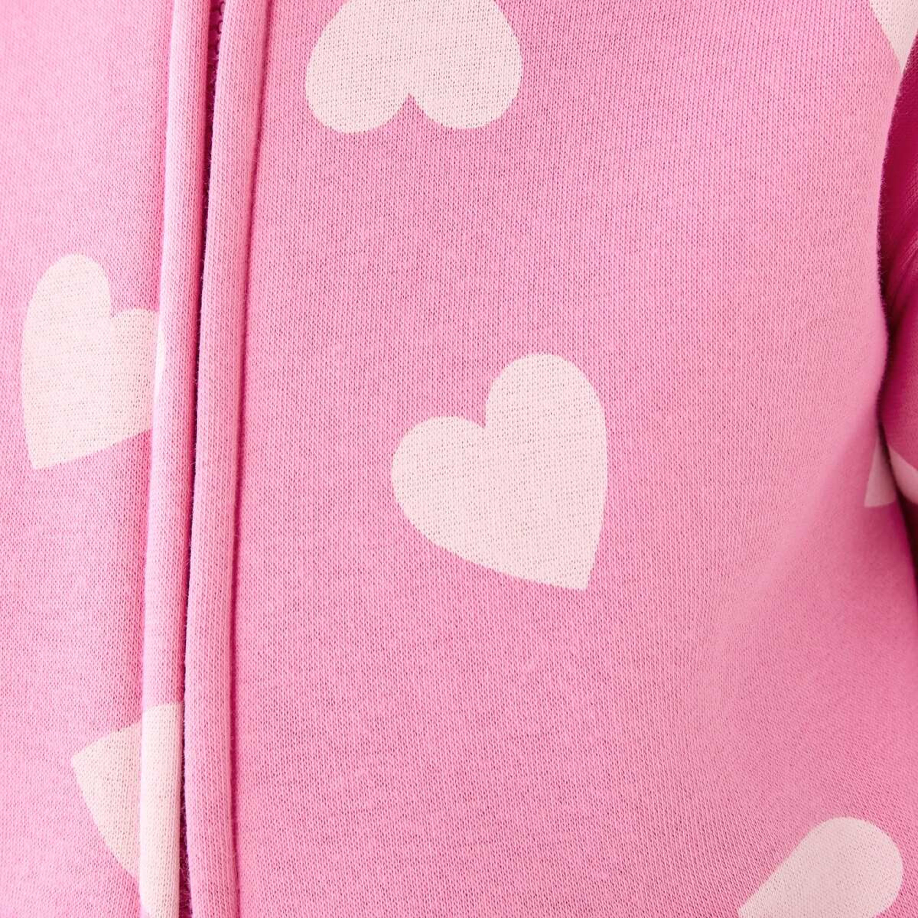 6 Zip Through Hoodie Heart Alot Aurora Pink, 6 of 10