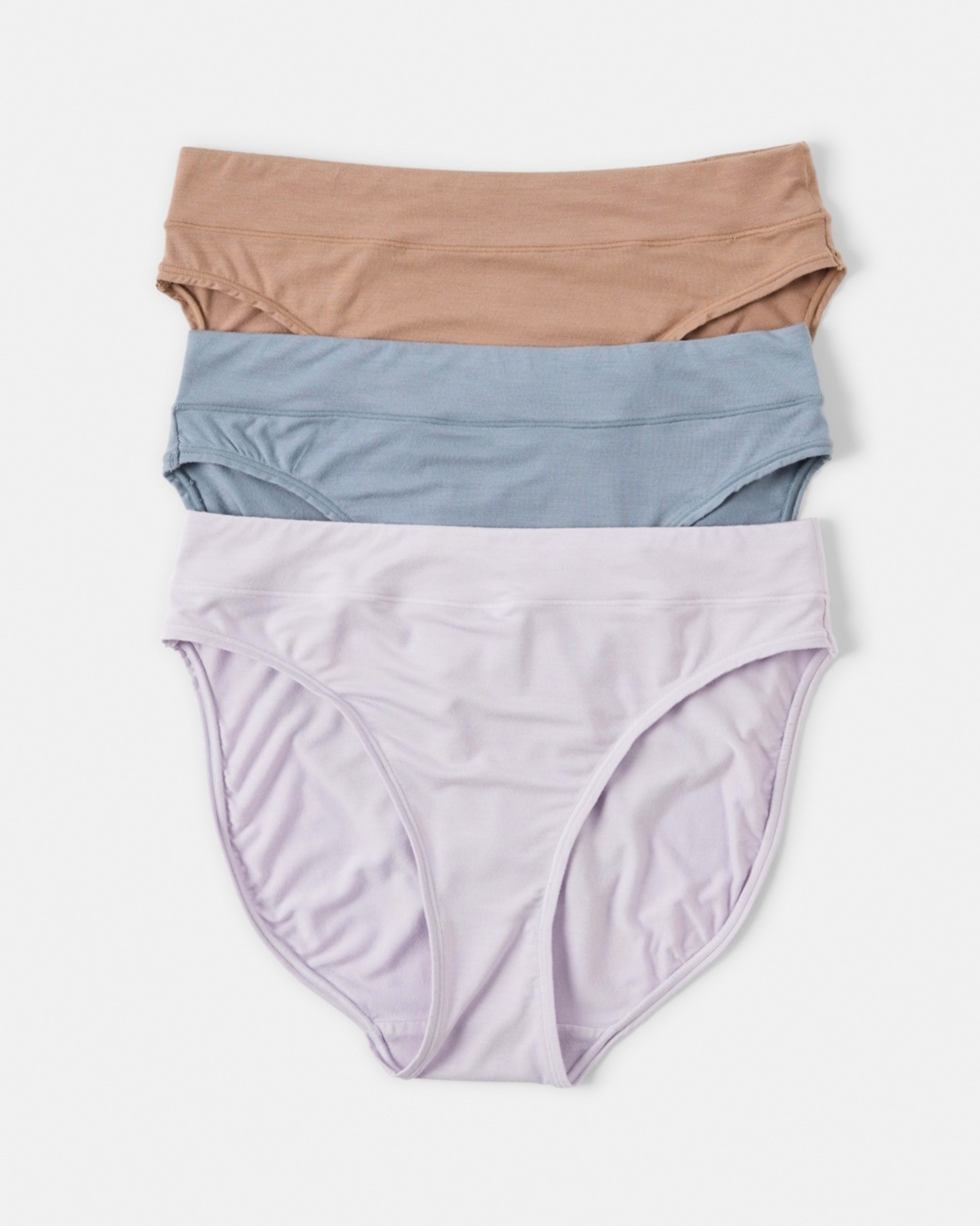 1 3 Pack Bamboo Blend Hi-Cut Briefs Gh St Sc