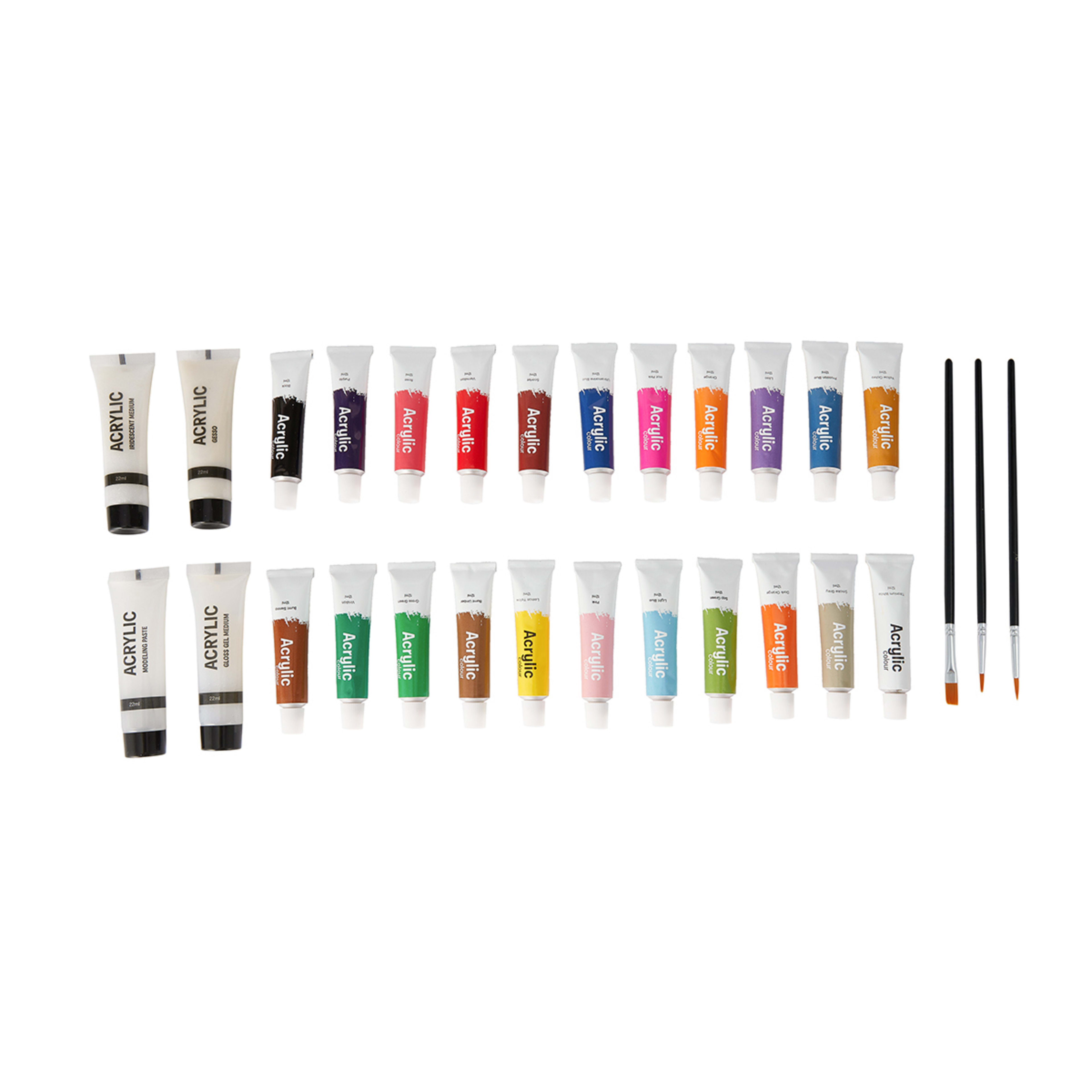 2 29 Pack Acrylic Paint and Medium Set, 2 of 10