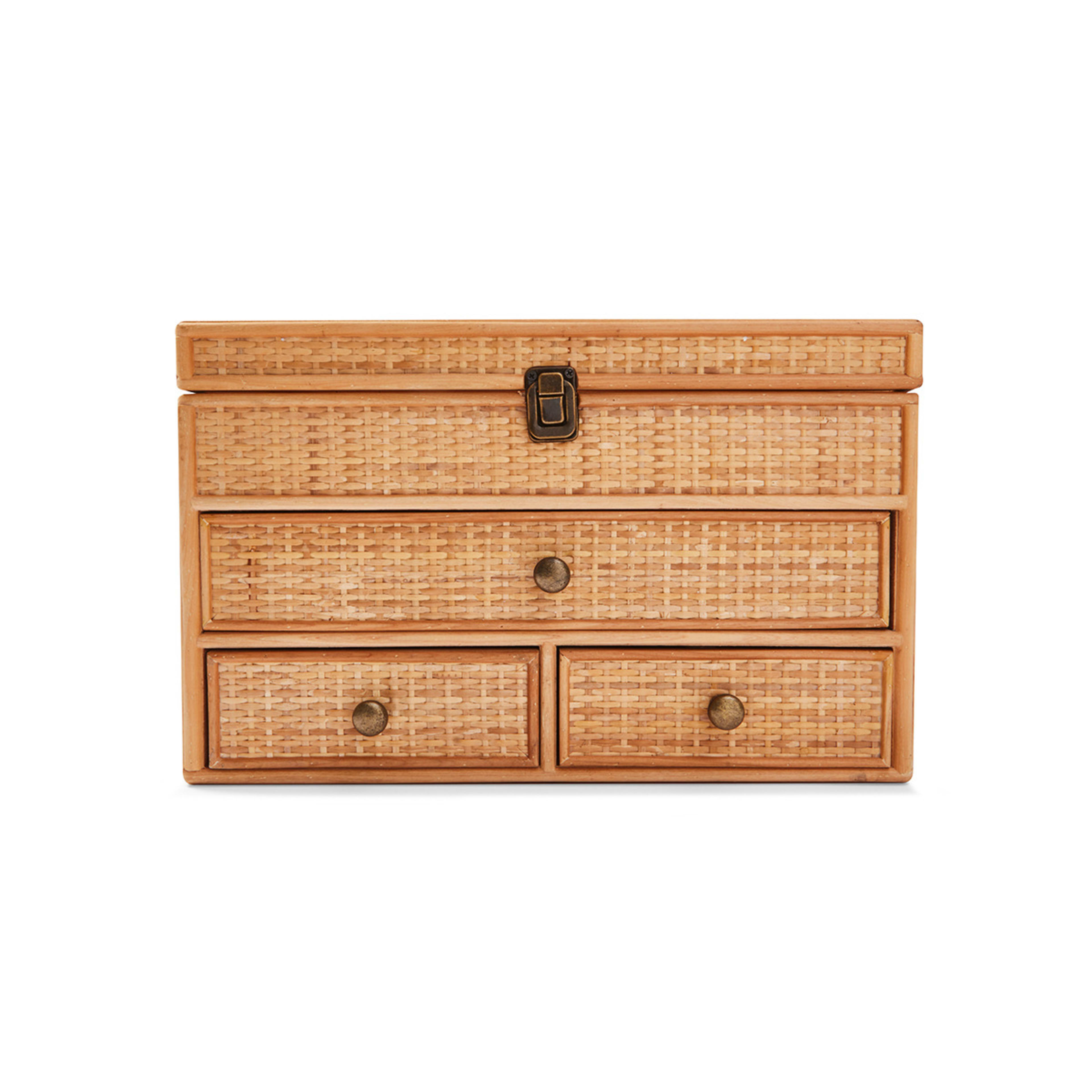 Large Rattan Jewellery box Kmart