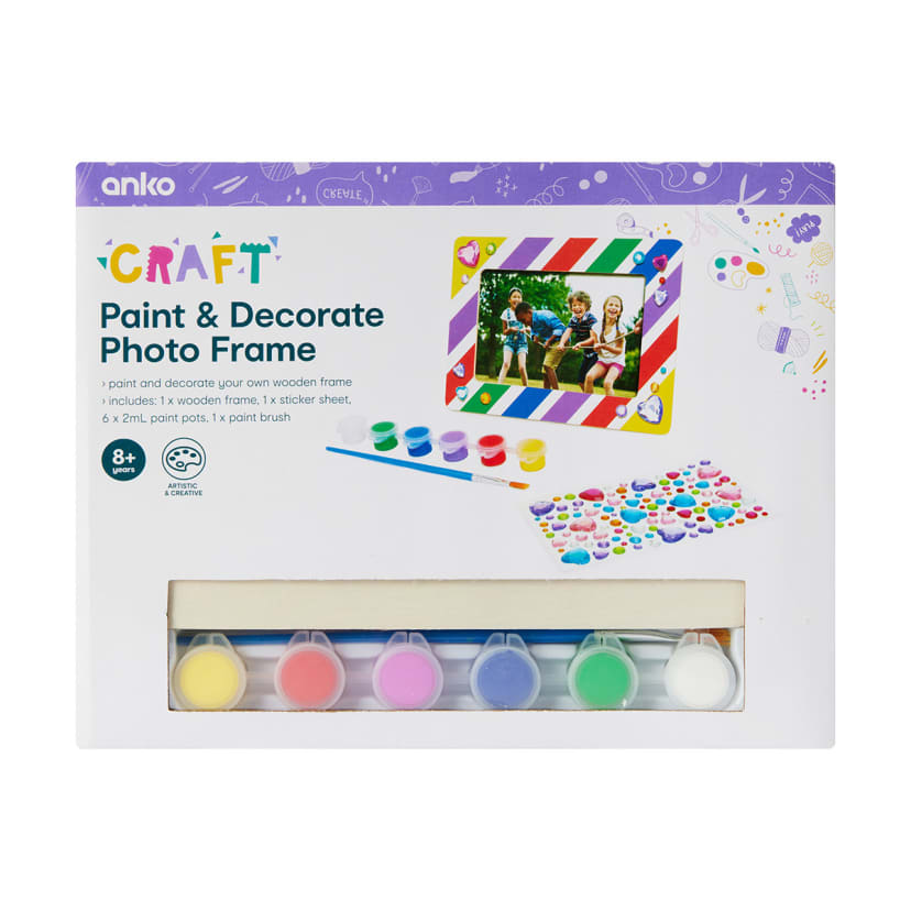 Paint and Decorate Photo Frame Kmart
