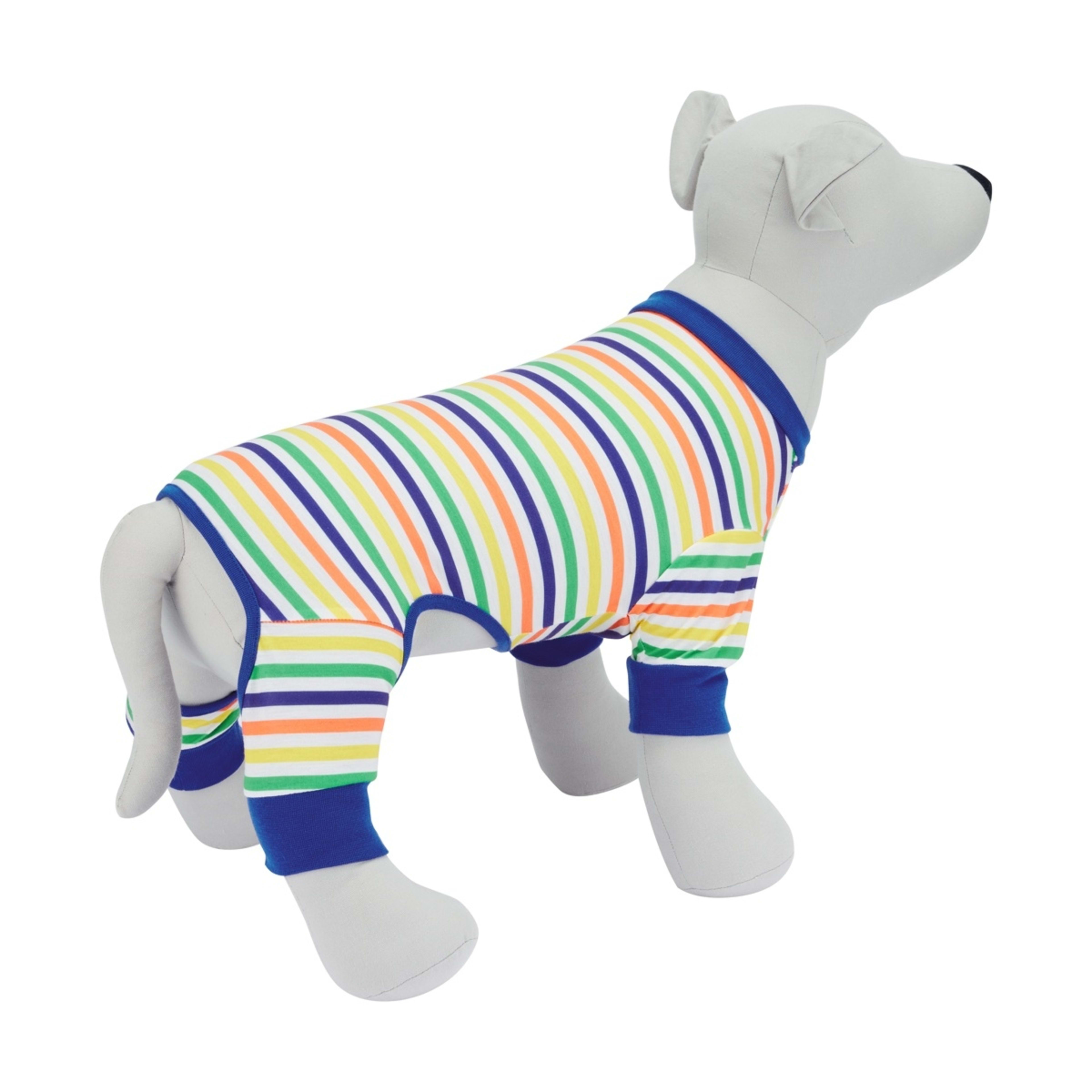 3 Pet Stripe Pyjamas - Large, Blue, 3 of 9