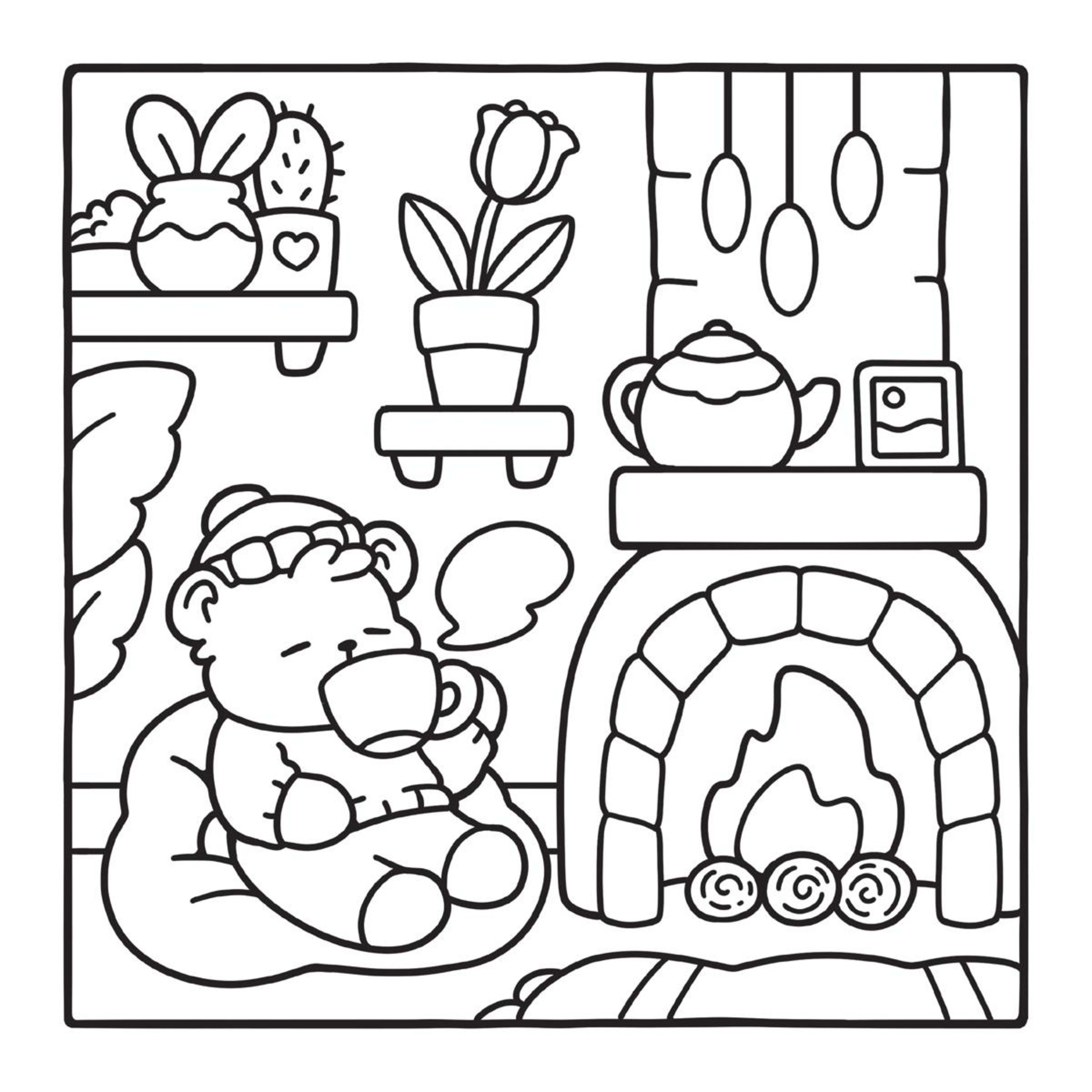 5 Comfy & Cozy Cute Colouring Book by Jade Summer - Book, 5 of 5