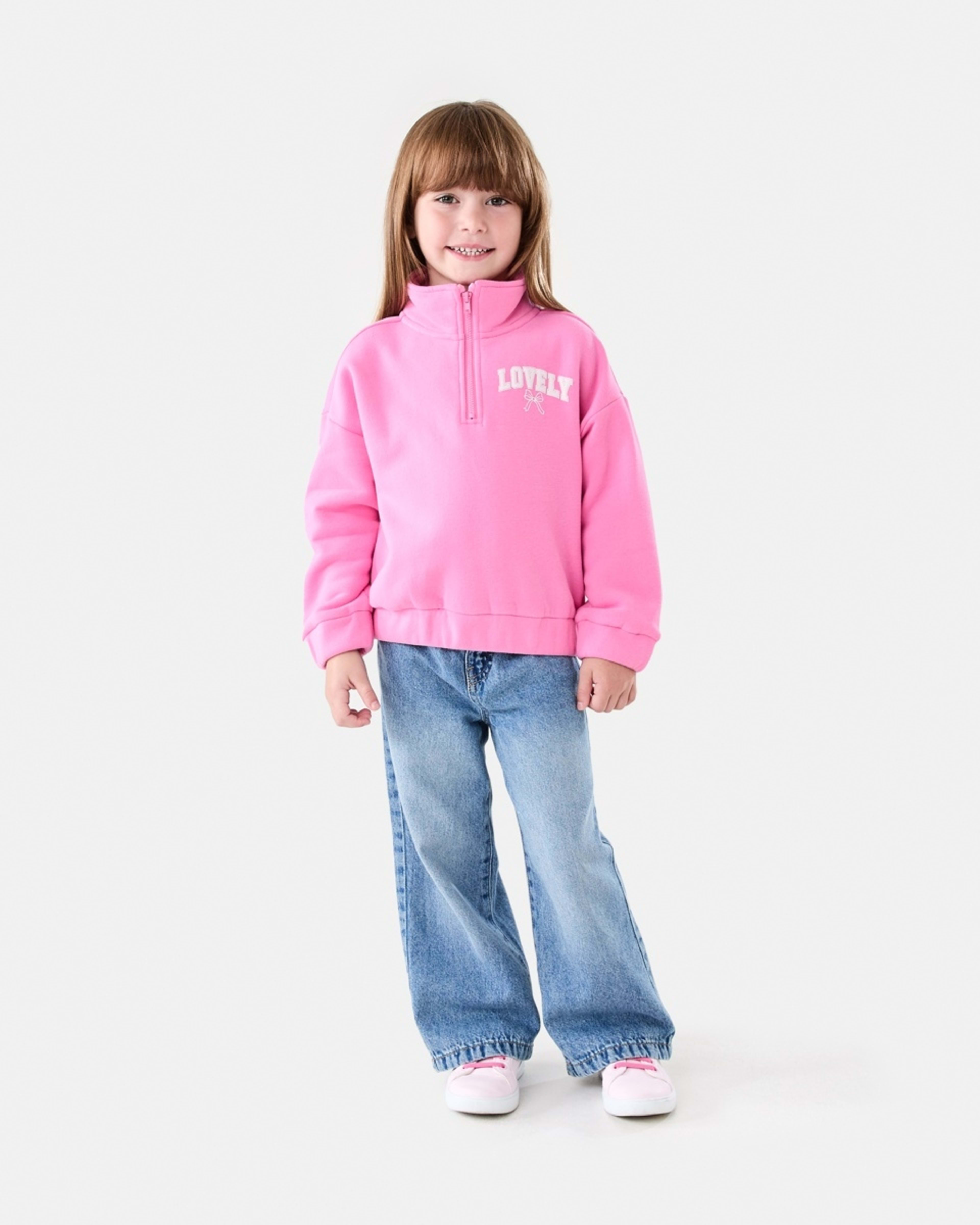 7 Quarter Zip Fleece Sweatshirt Lovely, 7 of 8