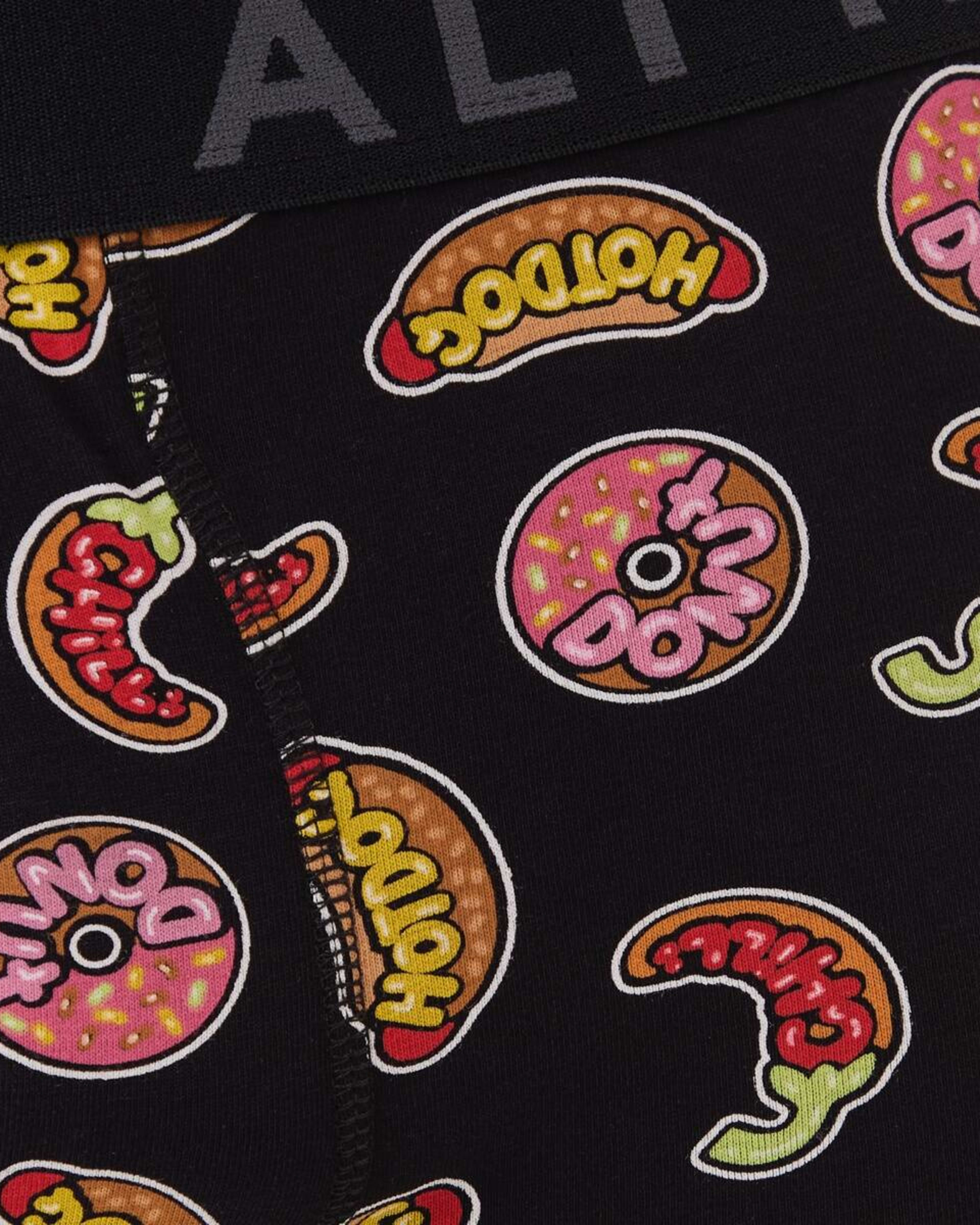 8 3 Pack Fly Front Print Trunks Wordy Food, 8 of 8