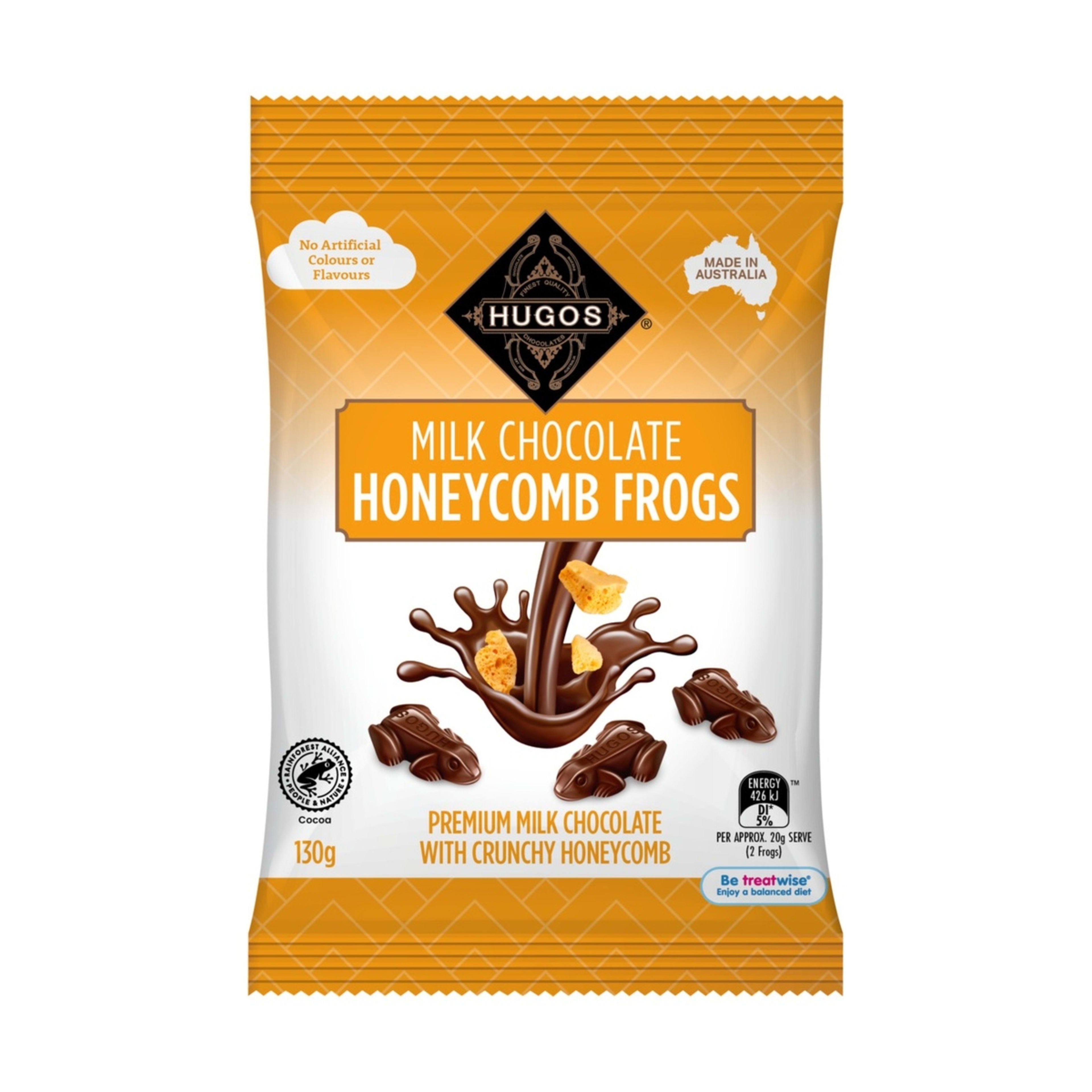 HUGOS Milk Chocolate Frogs 130g Kmart