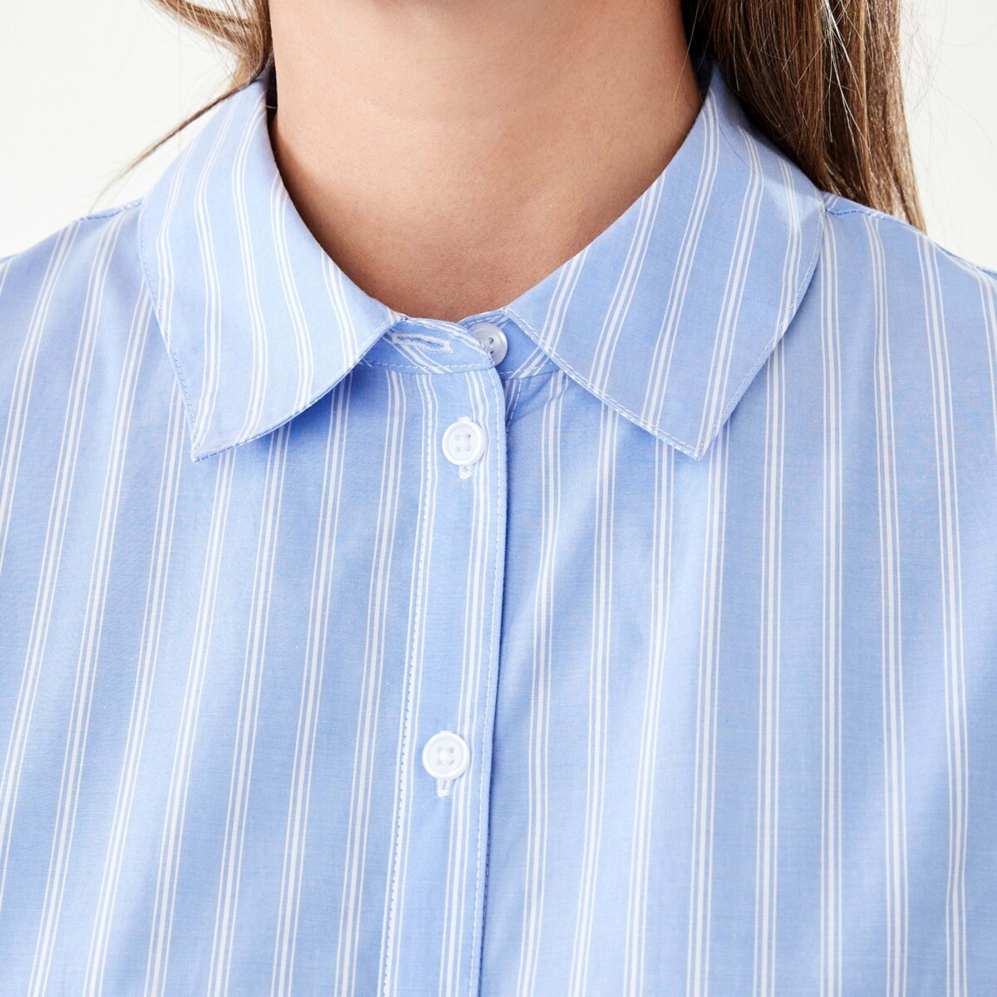 5 Long Sleeve Button Shirt Mini Dress Tina Strp, 5 of 9