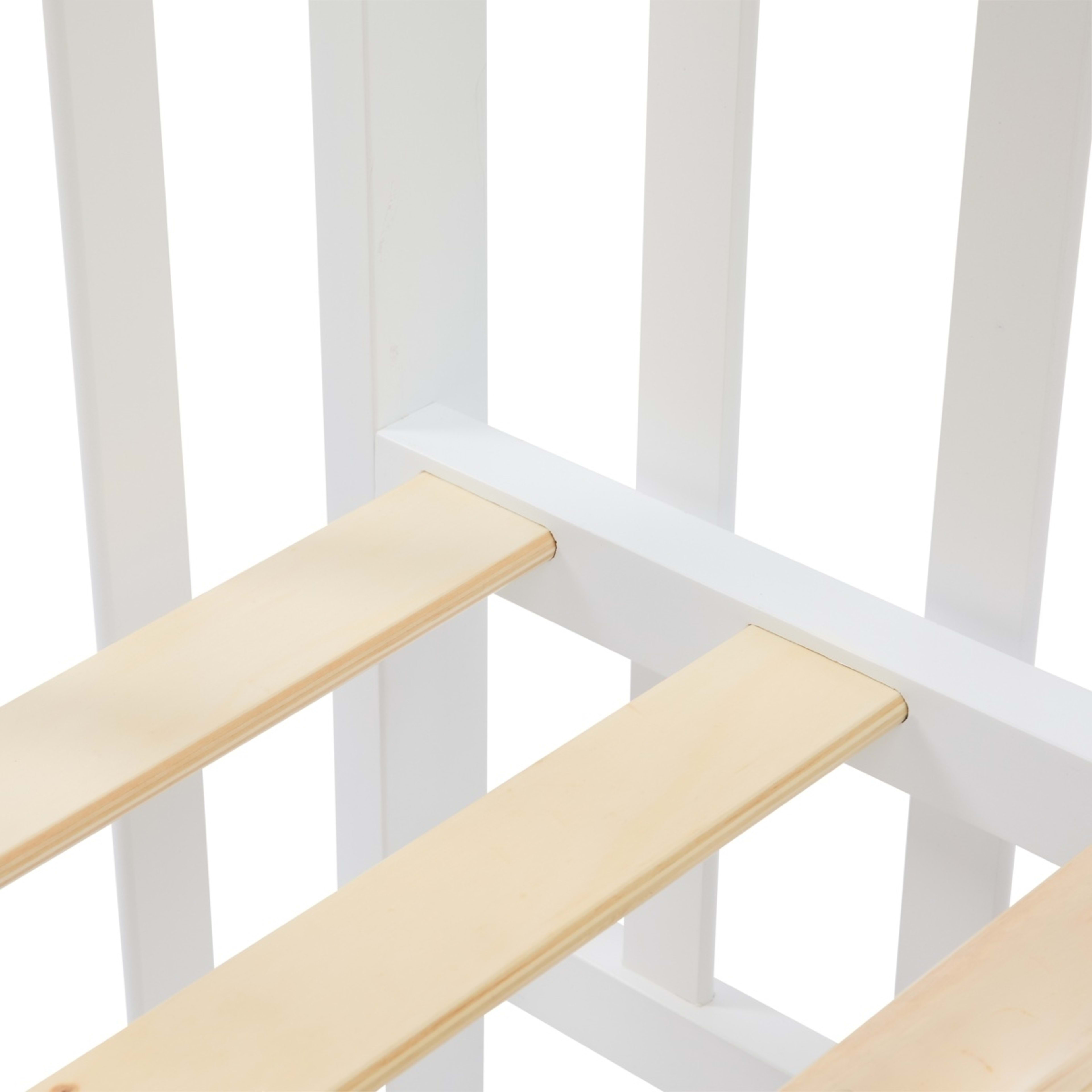 9 White Wooden Cot, 9 of 9