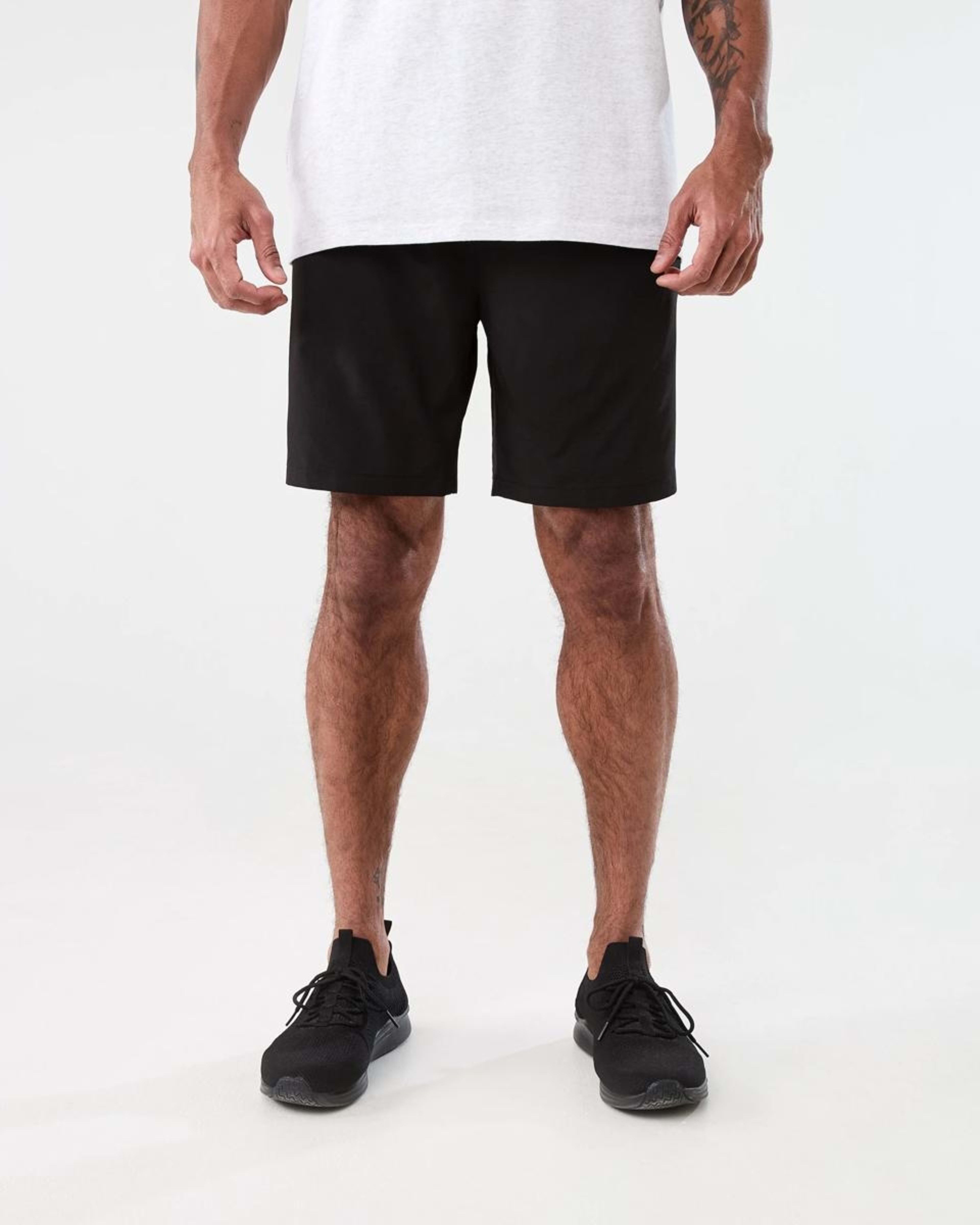 6 Active Mens Gym Shorts BLACK, 6 of 7