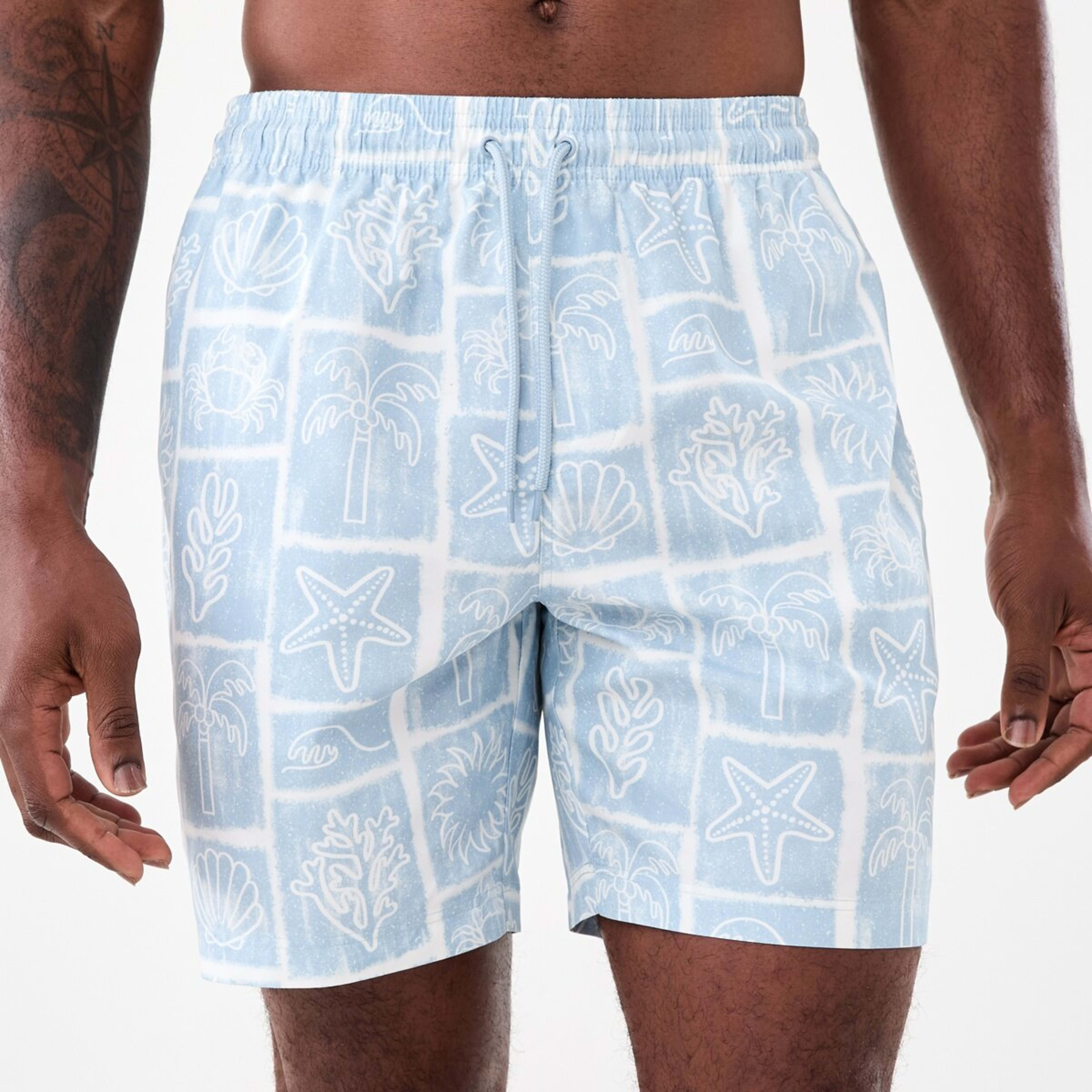 1 Regular Print Boardshorts Tropical Stamp, 1 of 6