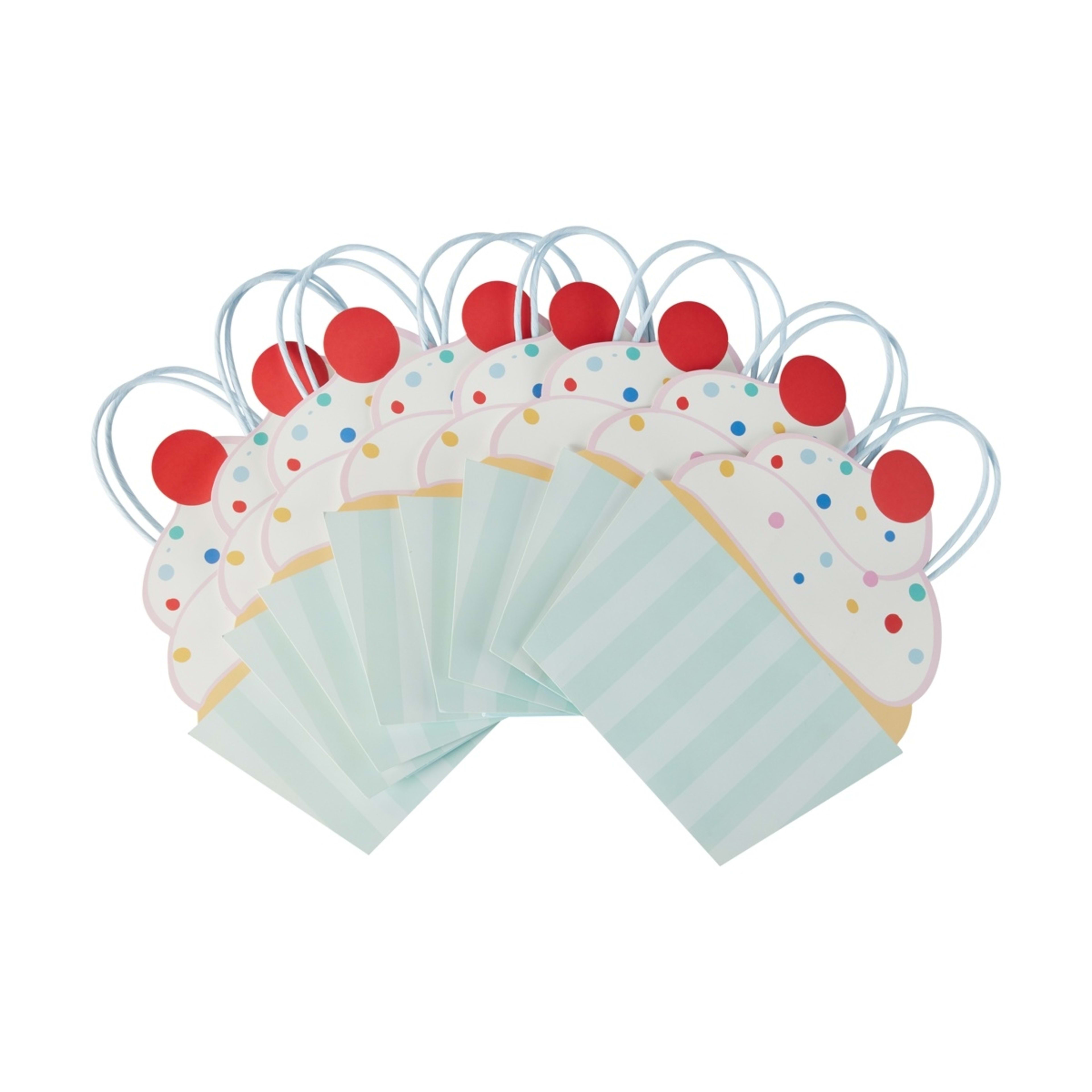 8 Piece Cupcake Shaped Loot Bags - Kmart