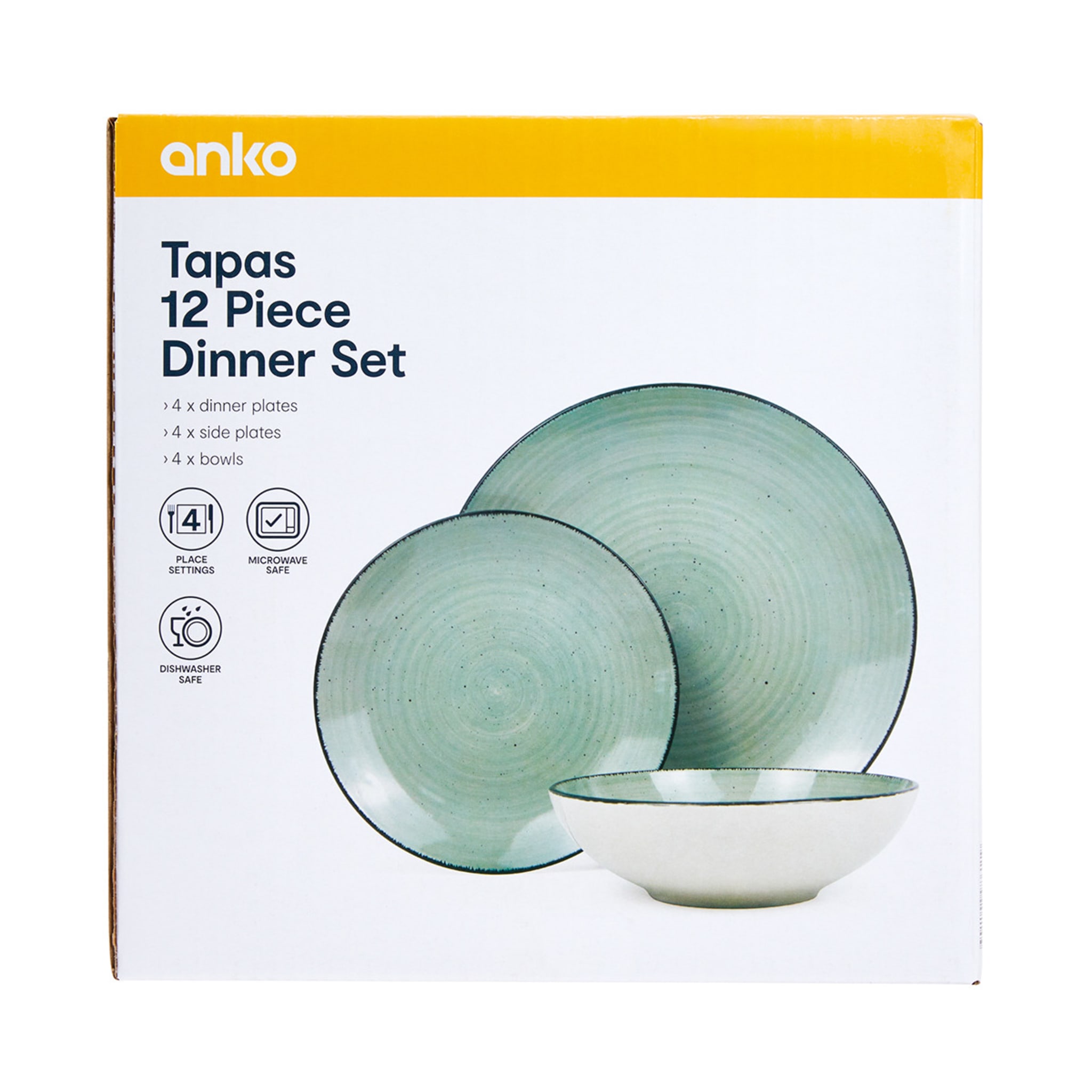 Tapas 12 Piece Dinner Set Kmart