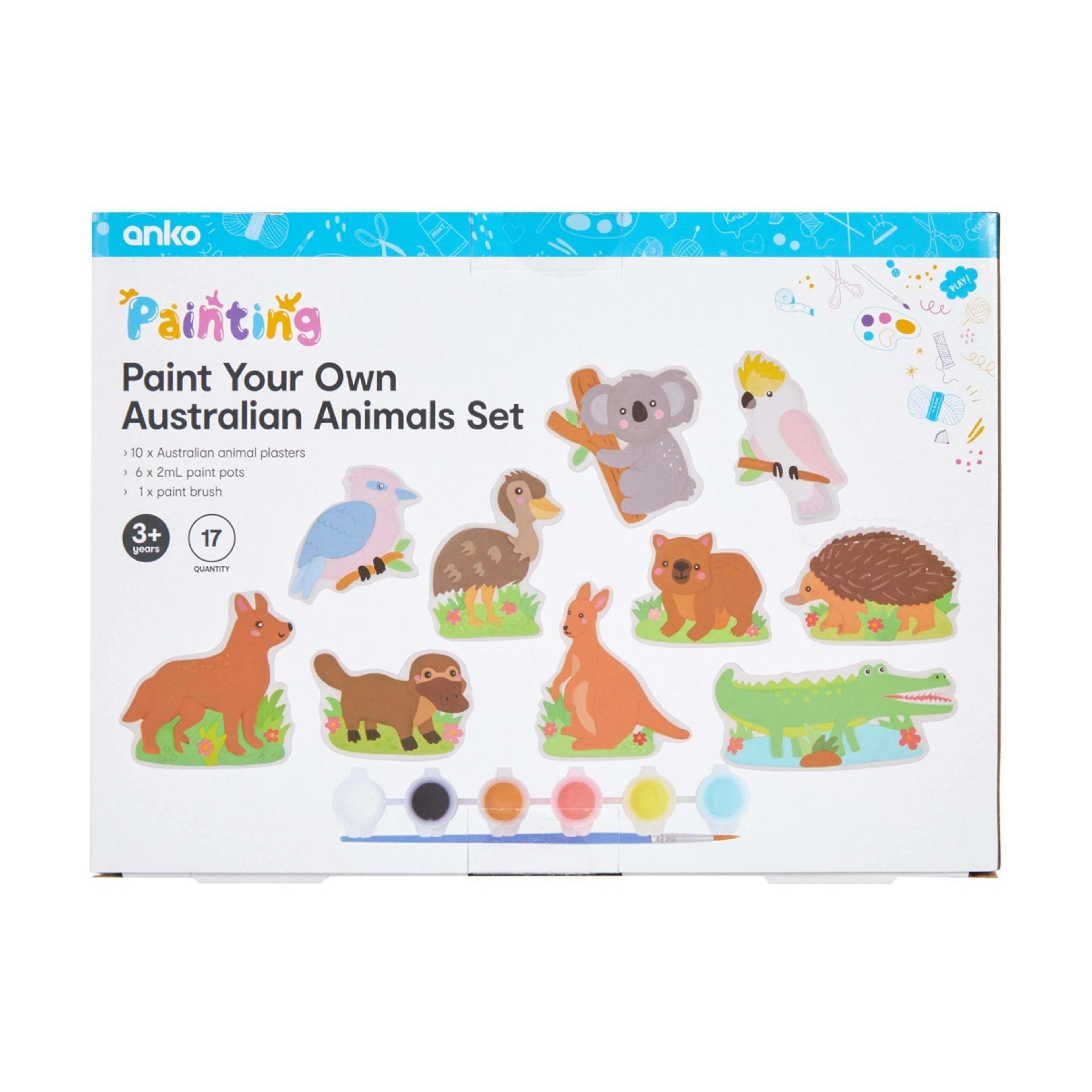 10 17 Piece Paint Your Own Australian Animals Set, 10 of 10