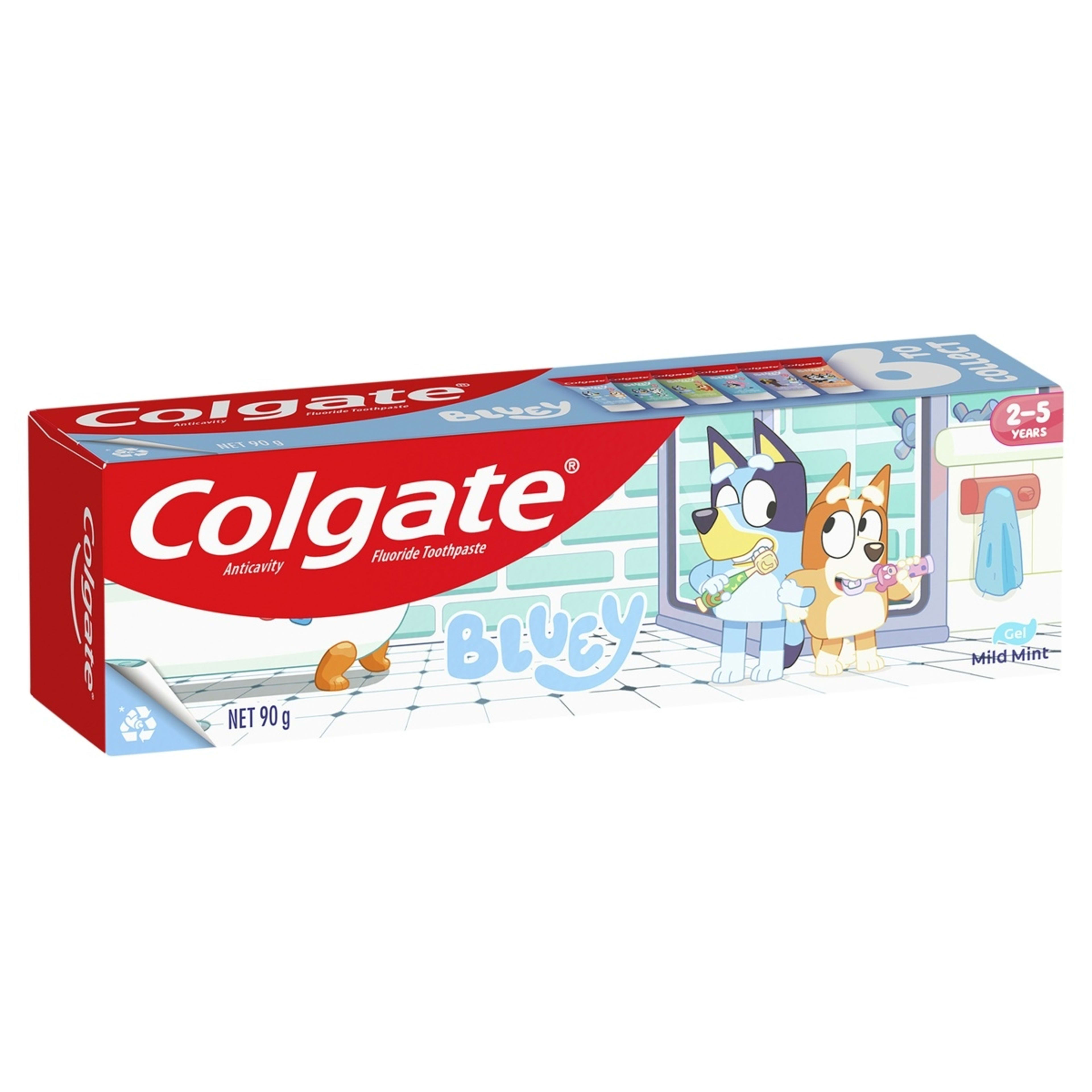 1 Colgate Junior Bluey Mild Mint Gel Toothpaste