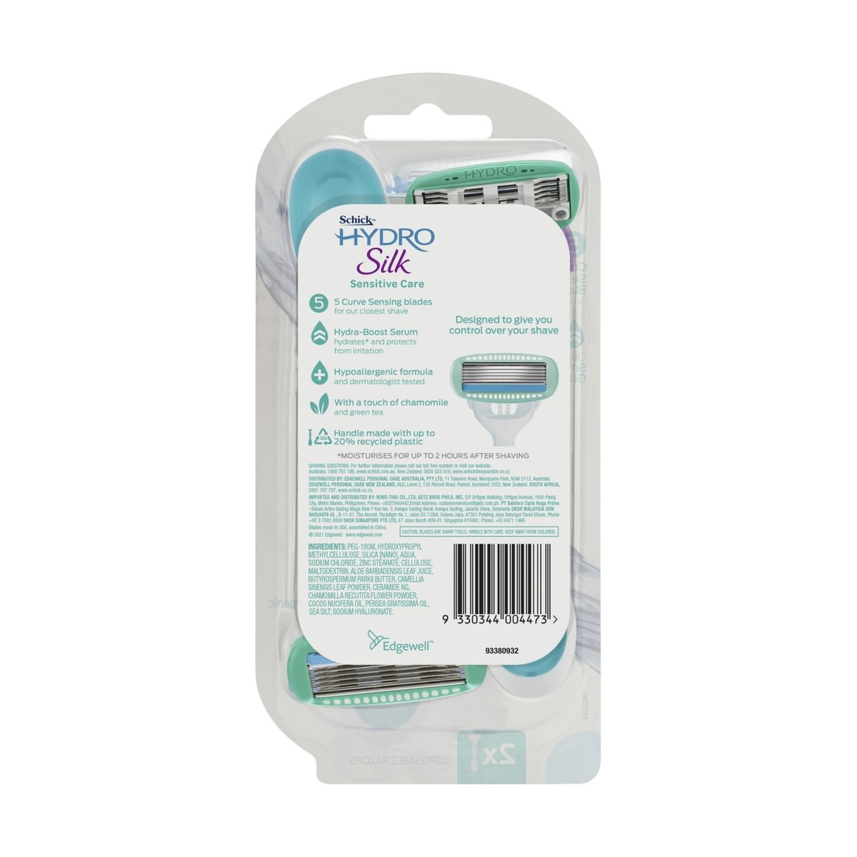 Schick 2 Pack Hydro Silk Disposable Razor Kmart