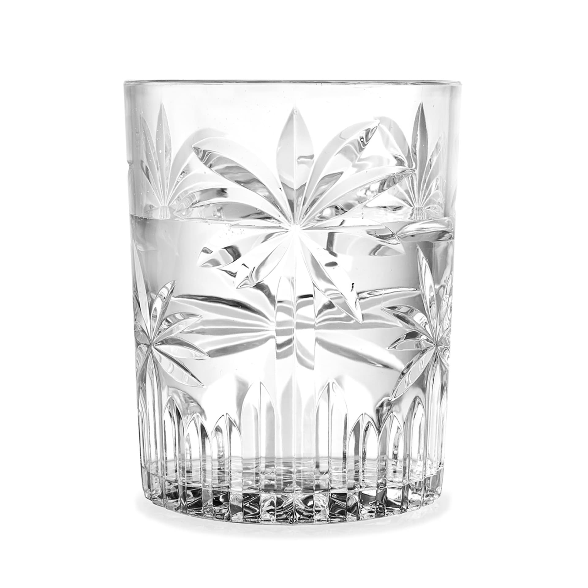 4 Clear Palm Acrylic Tumblers Kmart