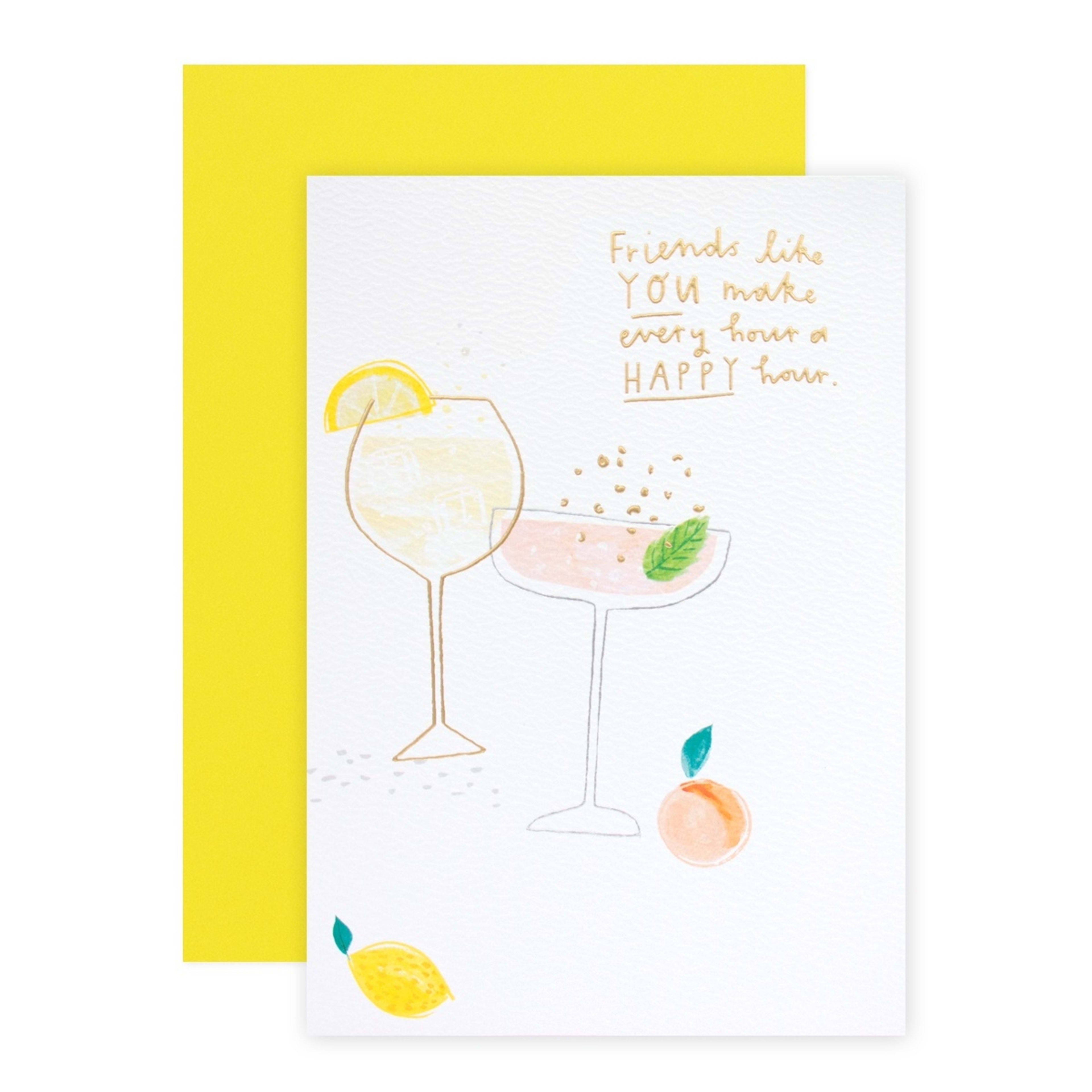 Connections from Hallmark Greeting Card For Friends Happy Hour Kmart