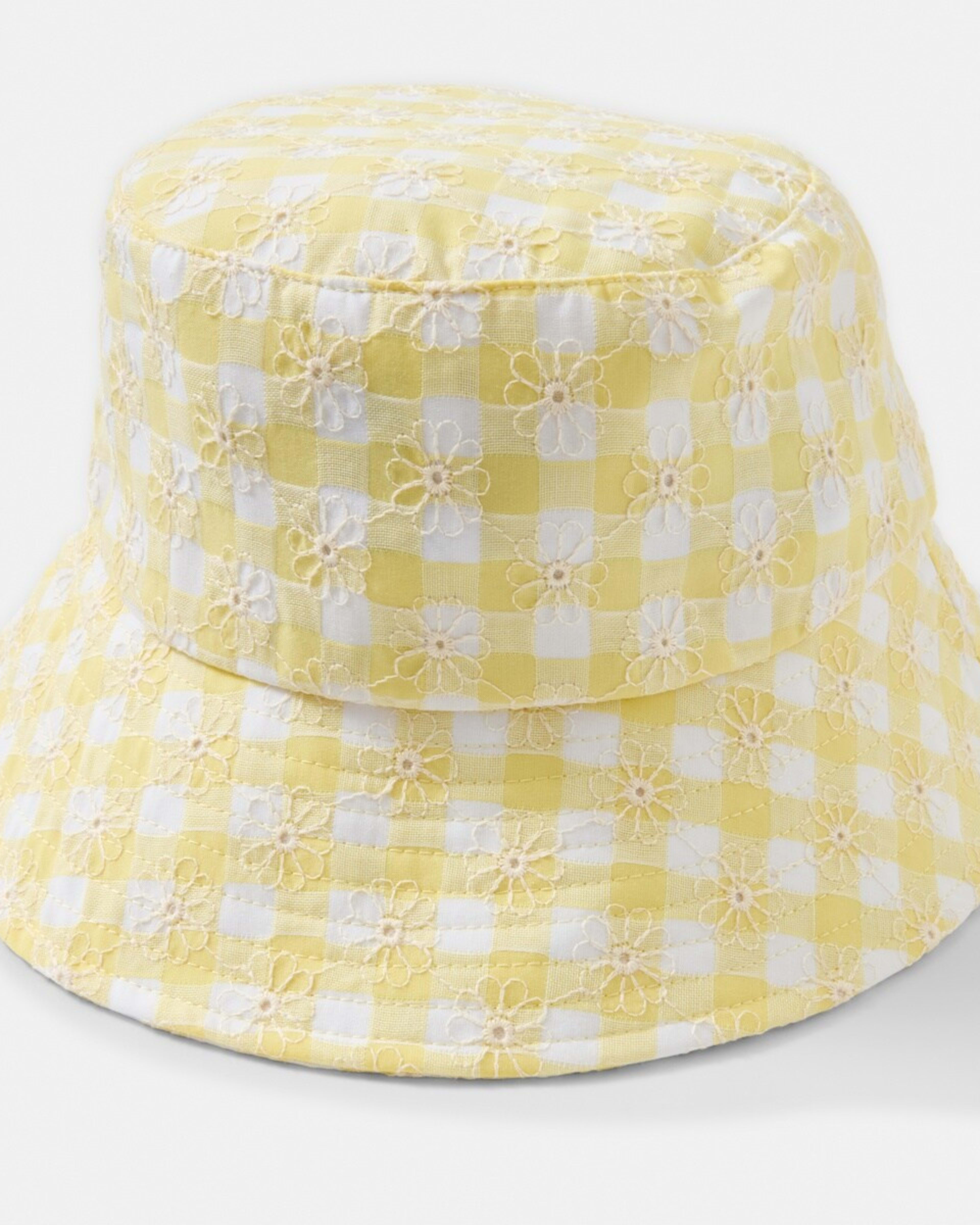 1 Sun Hat YELLOW GINGHAM, 1 of 2