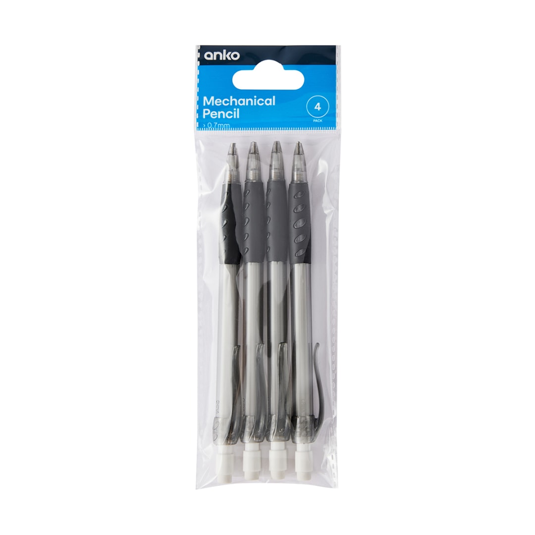 4 Pack Mechanical Pencils Kmart